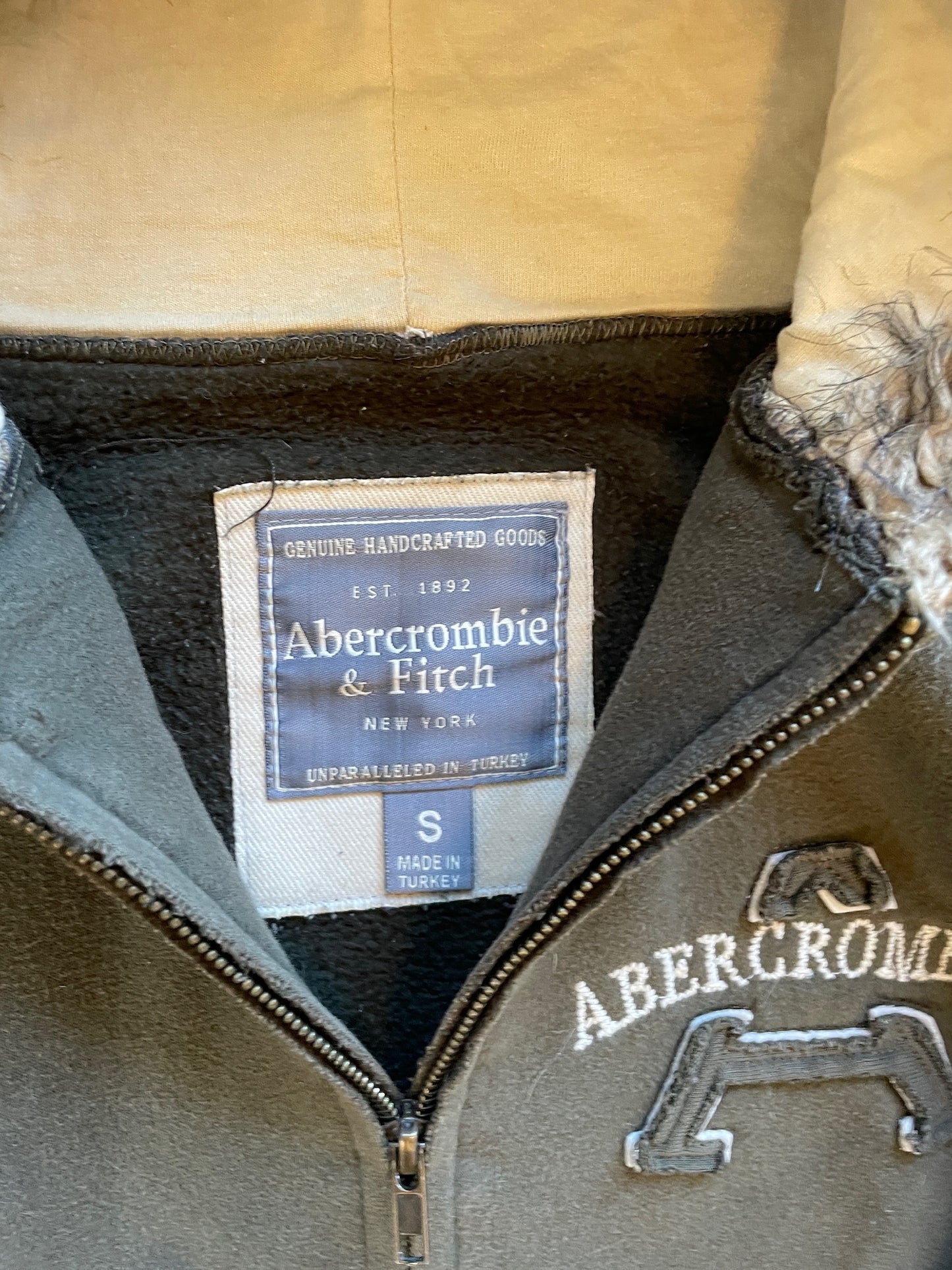 Vintage Abercrombie & Fitch Fur Zip Hoodie