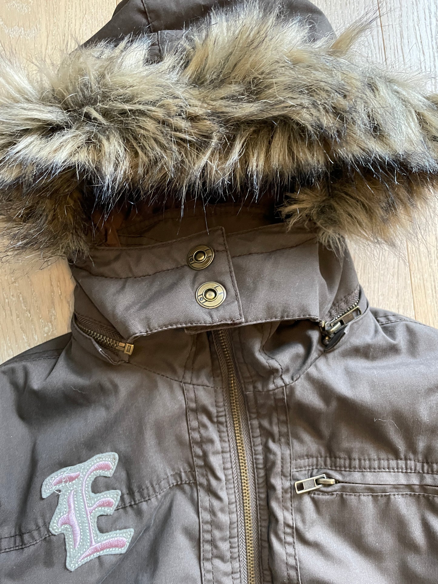 Vintage Military Fur Jacket y2k