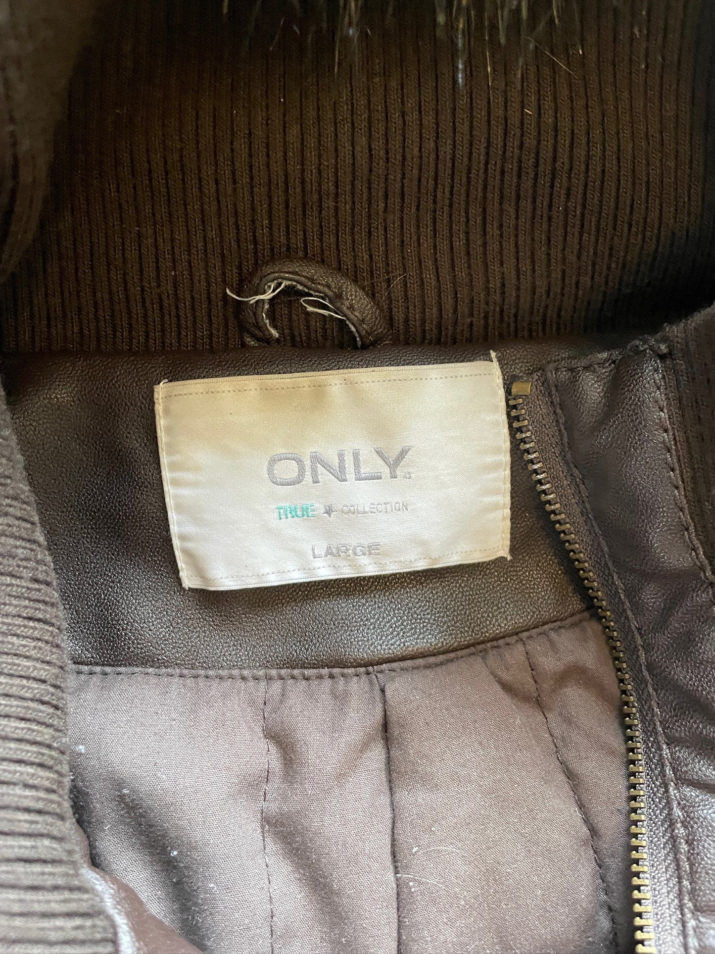 Vintage Fur Leather Jacket