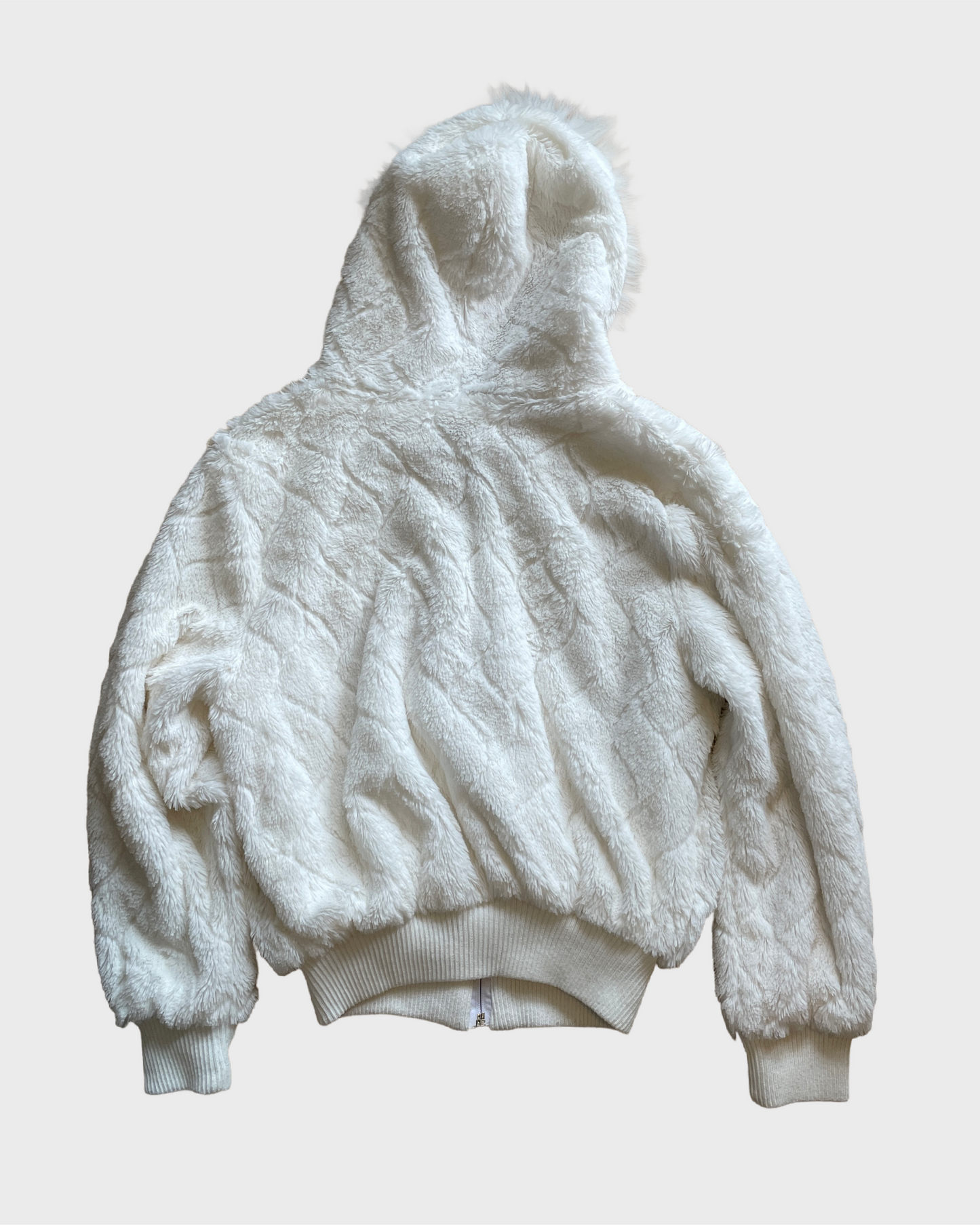 Vintage Fur Zip Hoodie