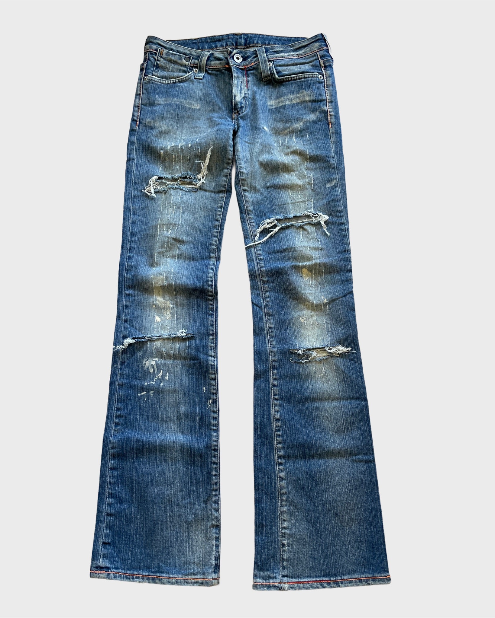 Vintage G-Star RAW Ripped Flared Jeans