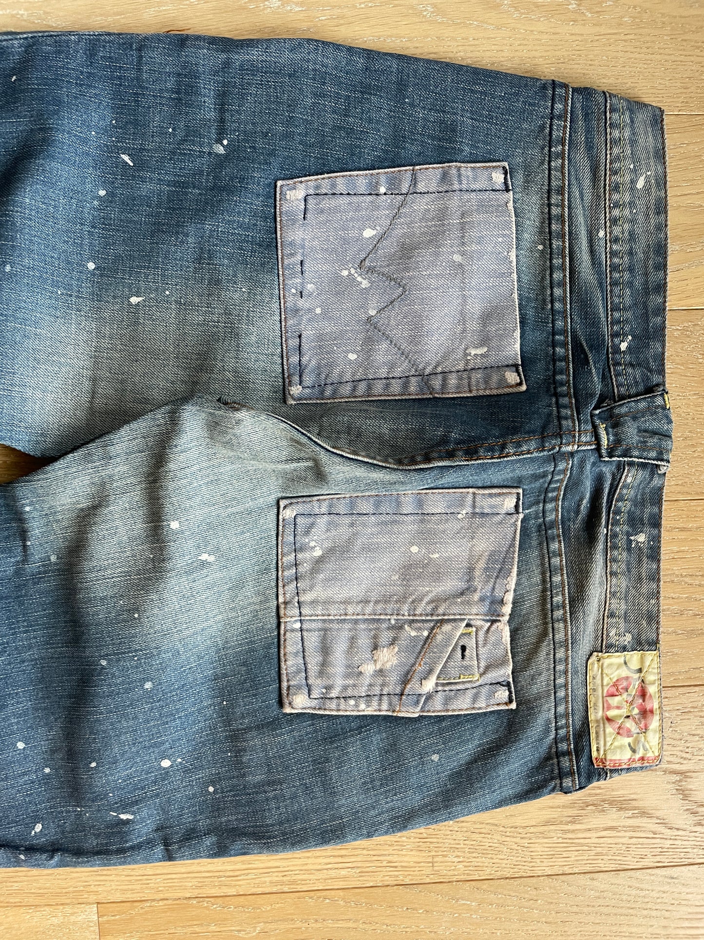 Vintage Deconstructed Denim Jeans