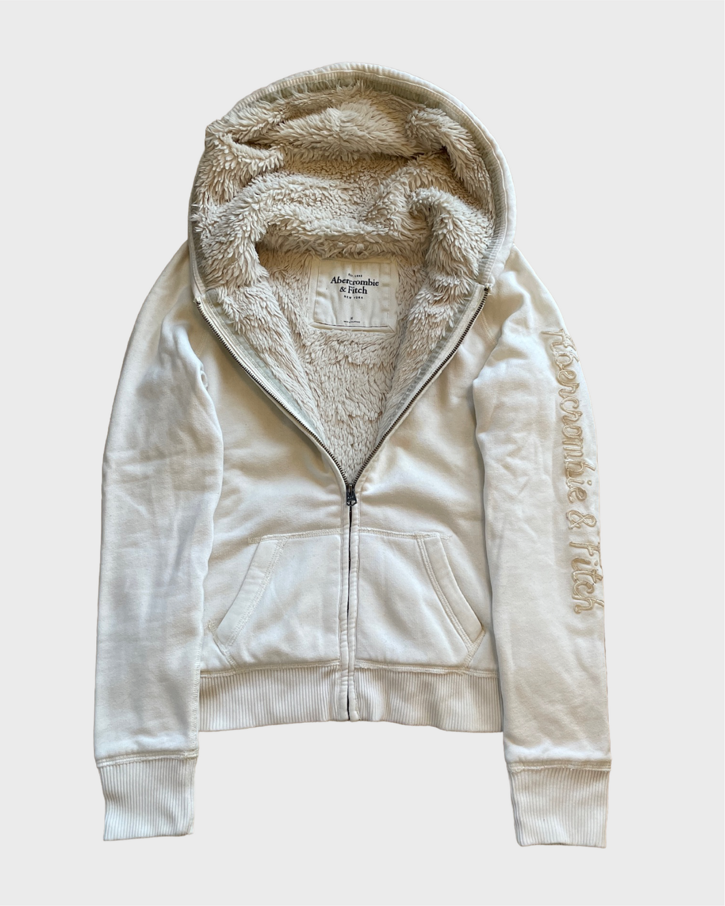 Vintage Abercrombie & Fitch Fur Zip Hoodie