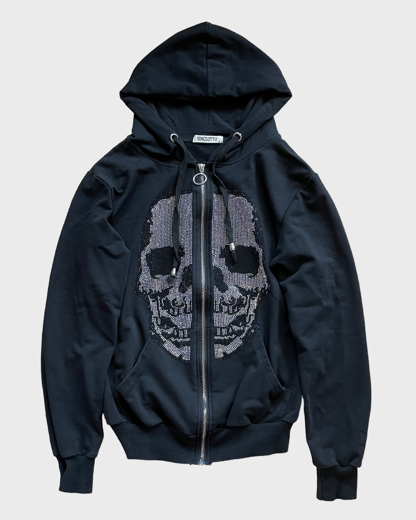 Vintage Skull Zip Hoodie