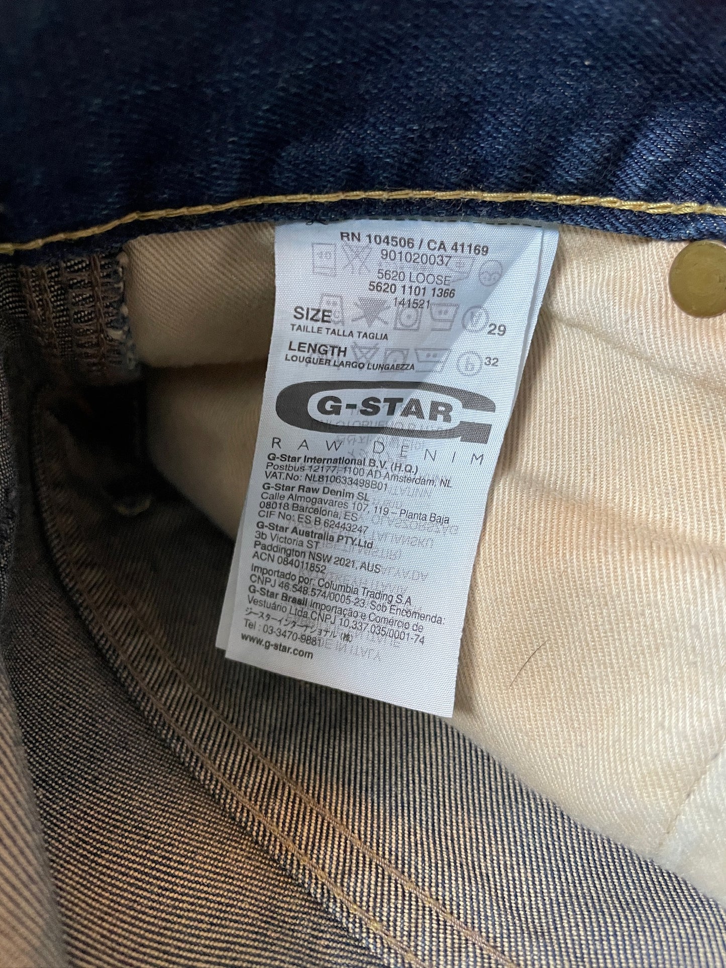 Vintage G-Star RAW Biker Denim Jeans