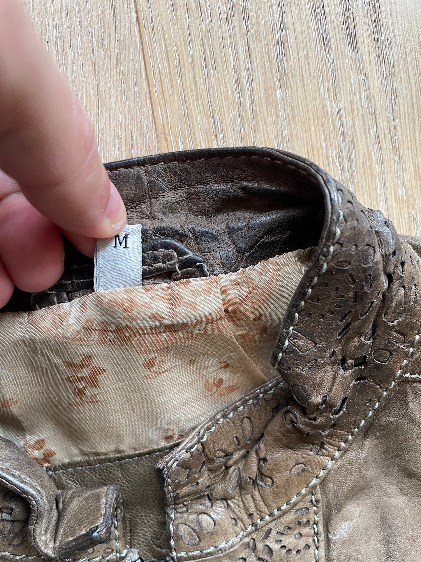 Vintage Biker Leather Jacket