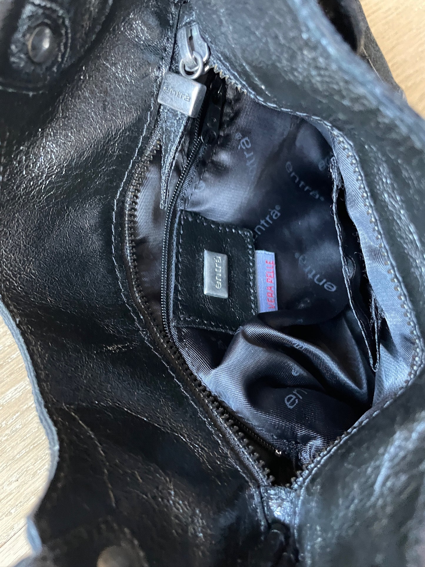 Vintage Shiny Leather Bag