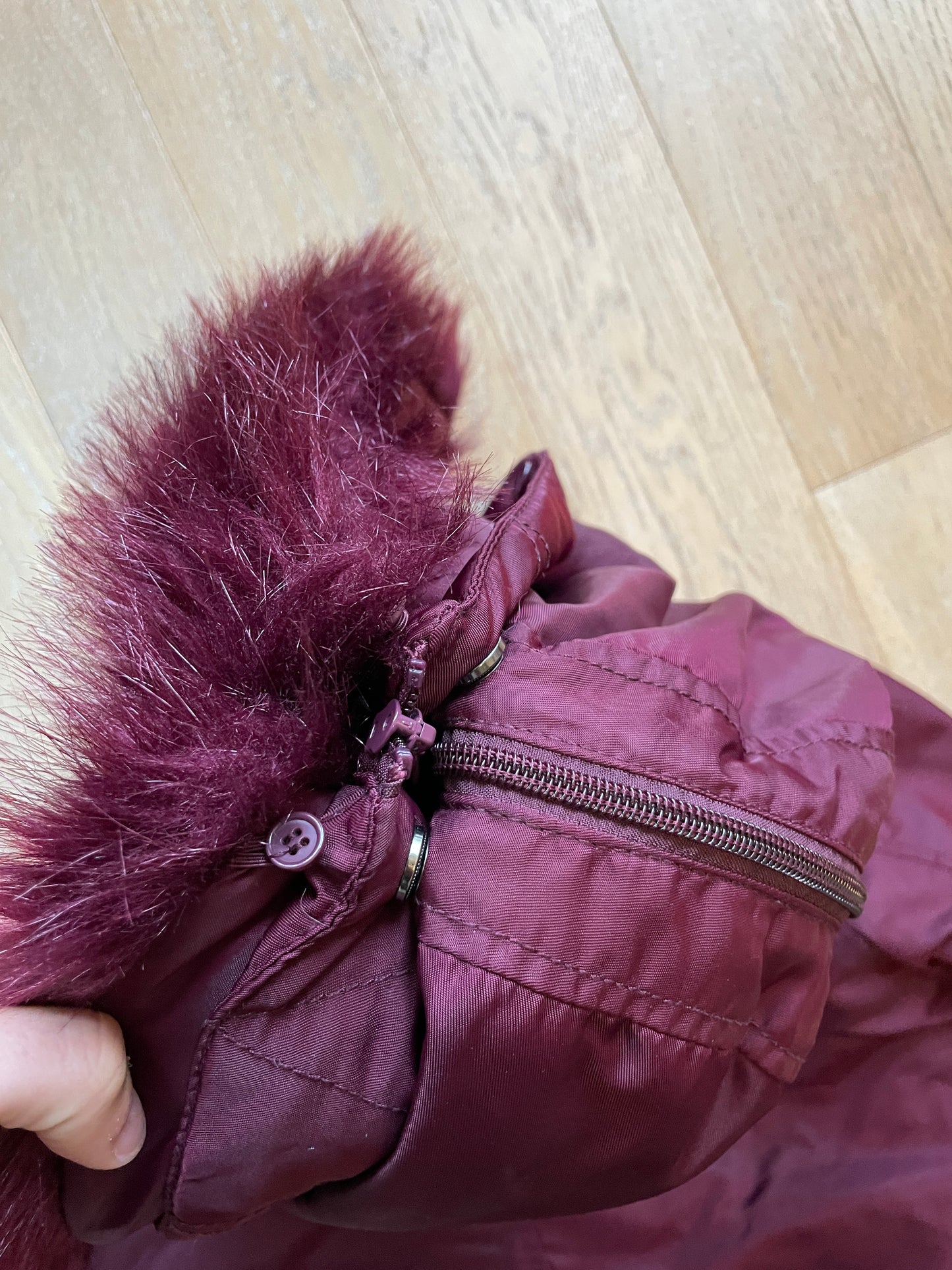 Vintage Fur Bomber Jacket