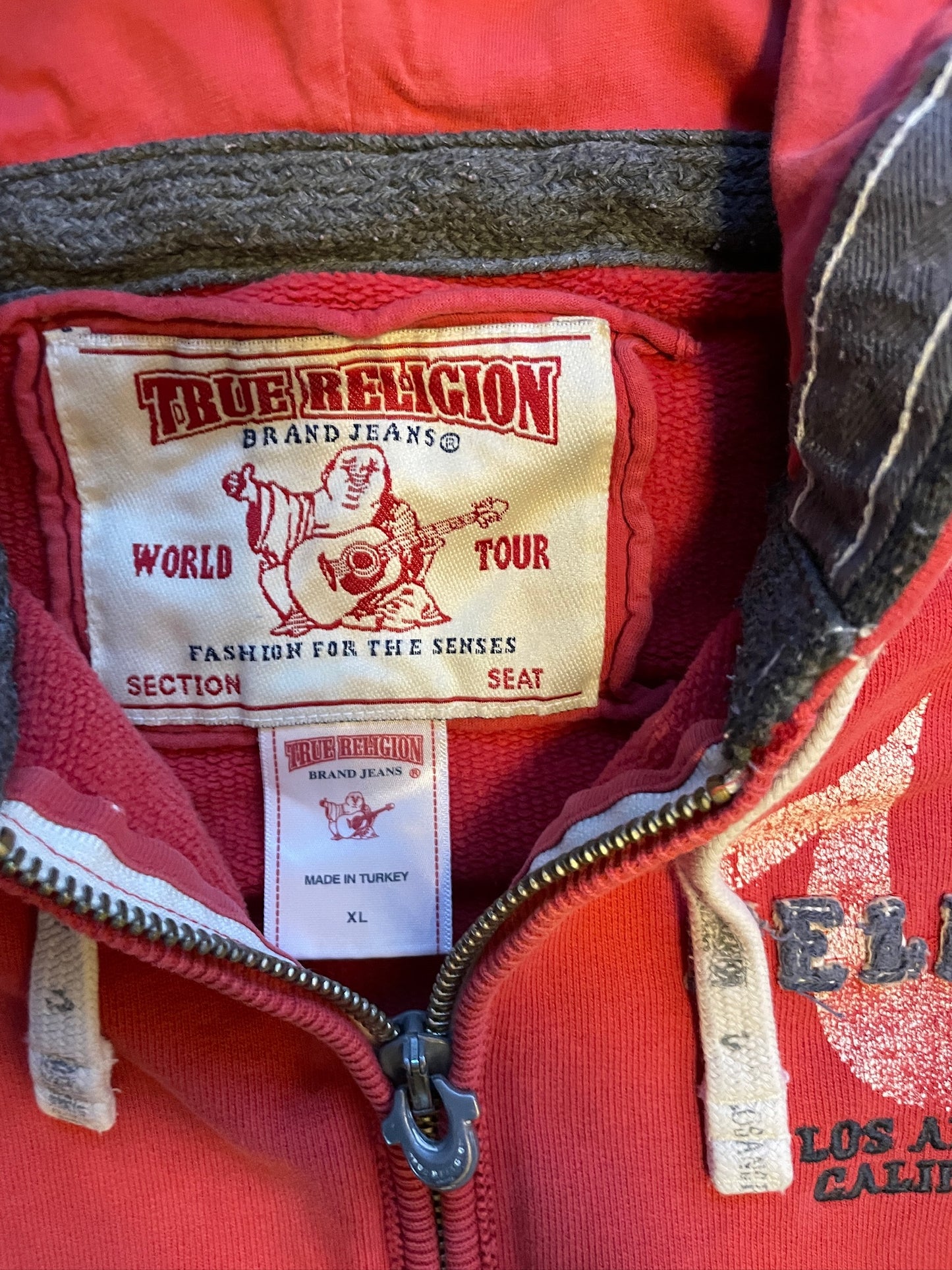 Vintage True Religion Zip Hoodie