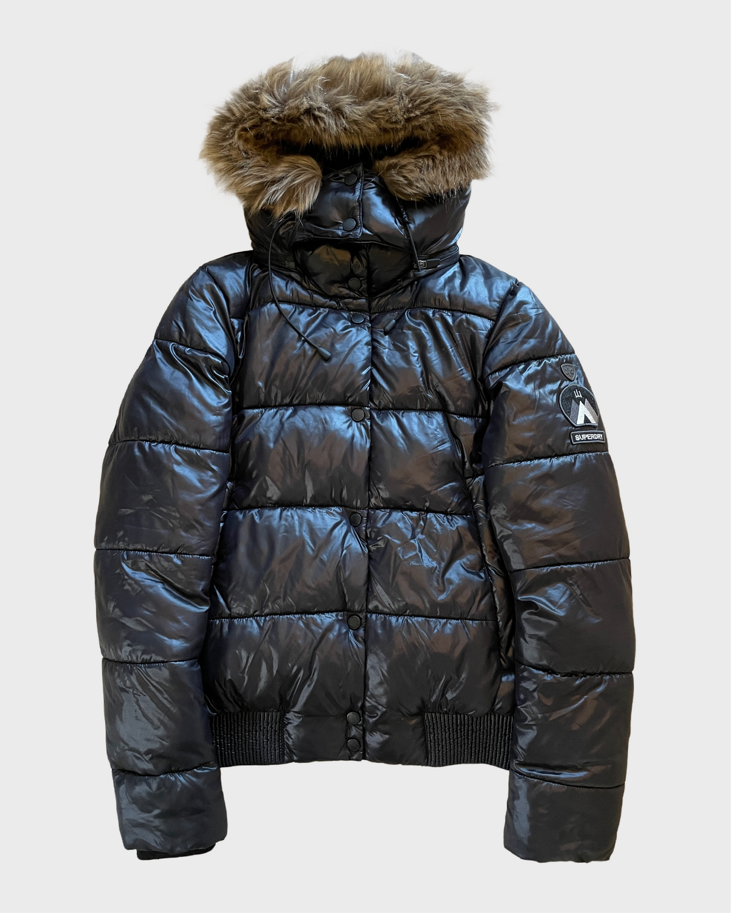 Vintage Superdry Fur Puffer Jacket
