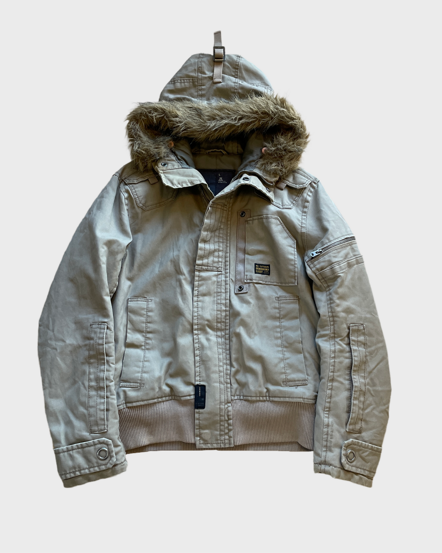 Vintage G-Star RAW Military Fur Jacket