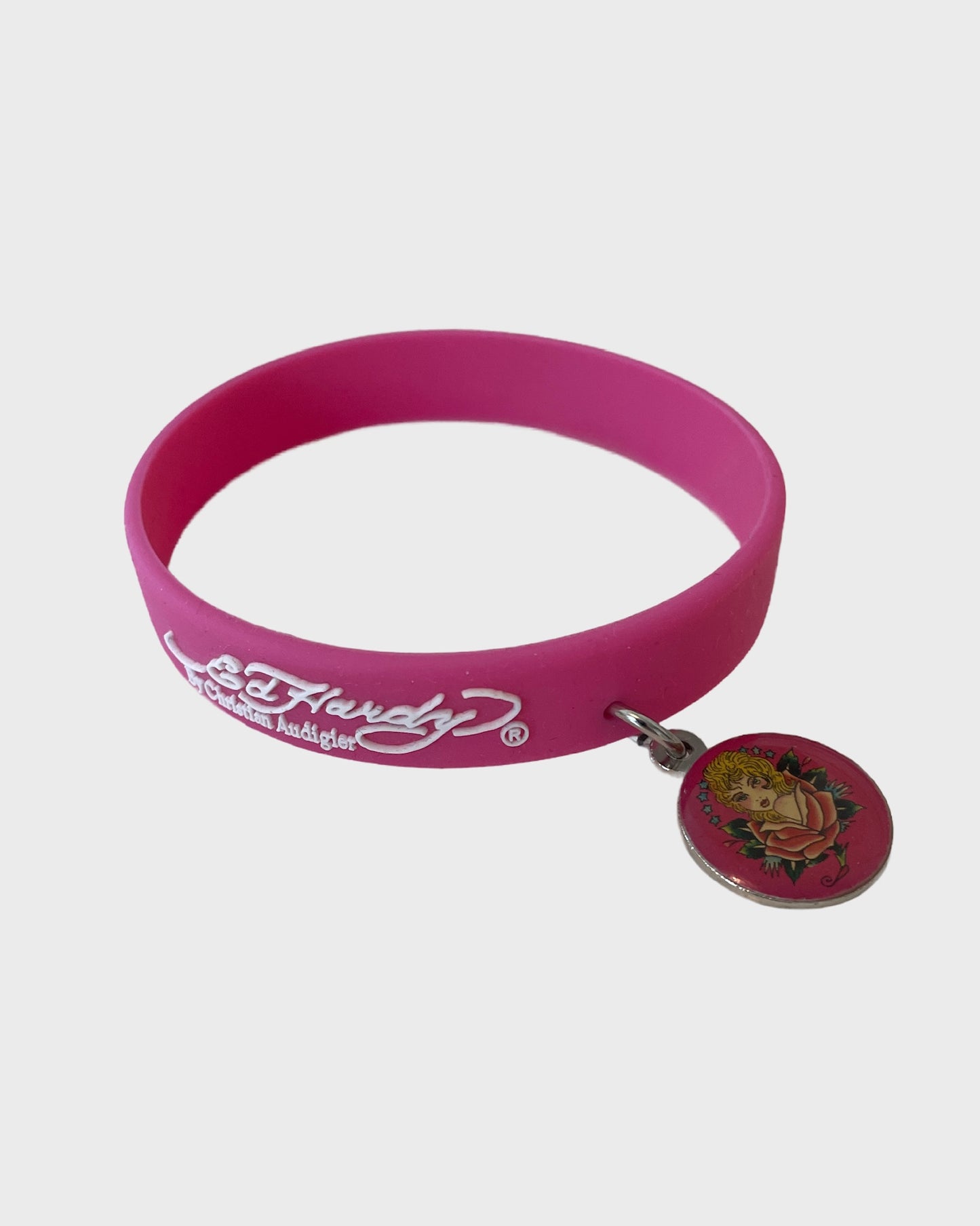 Vintage Ed Hardy Rubber Bracelet