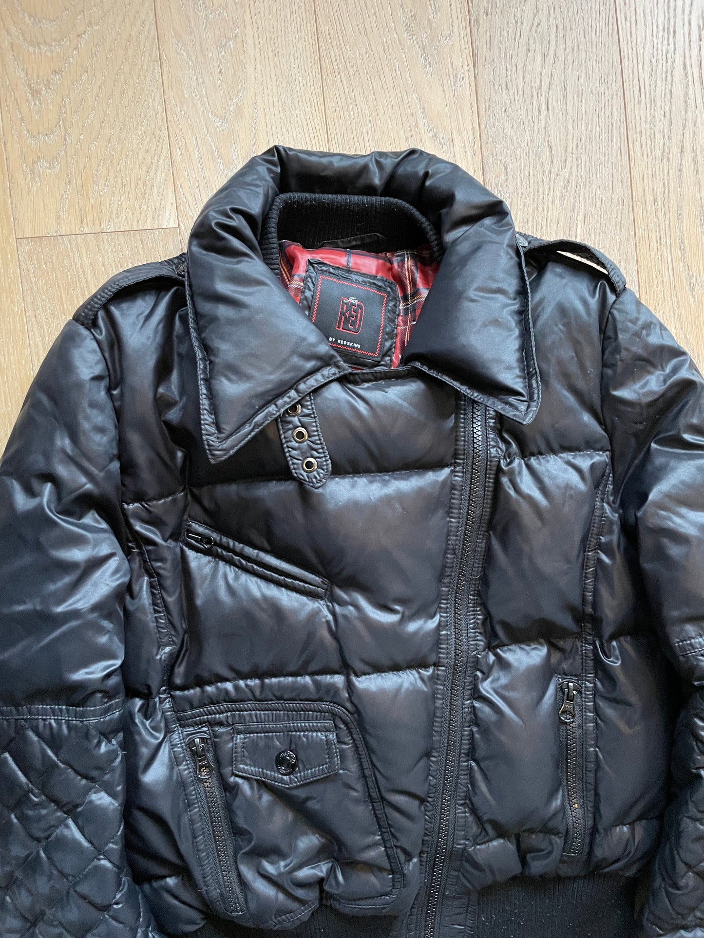 Vintage Asymmetrical Puffer Jacket