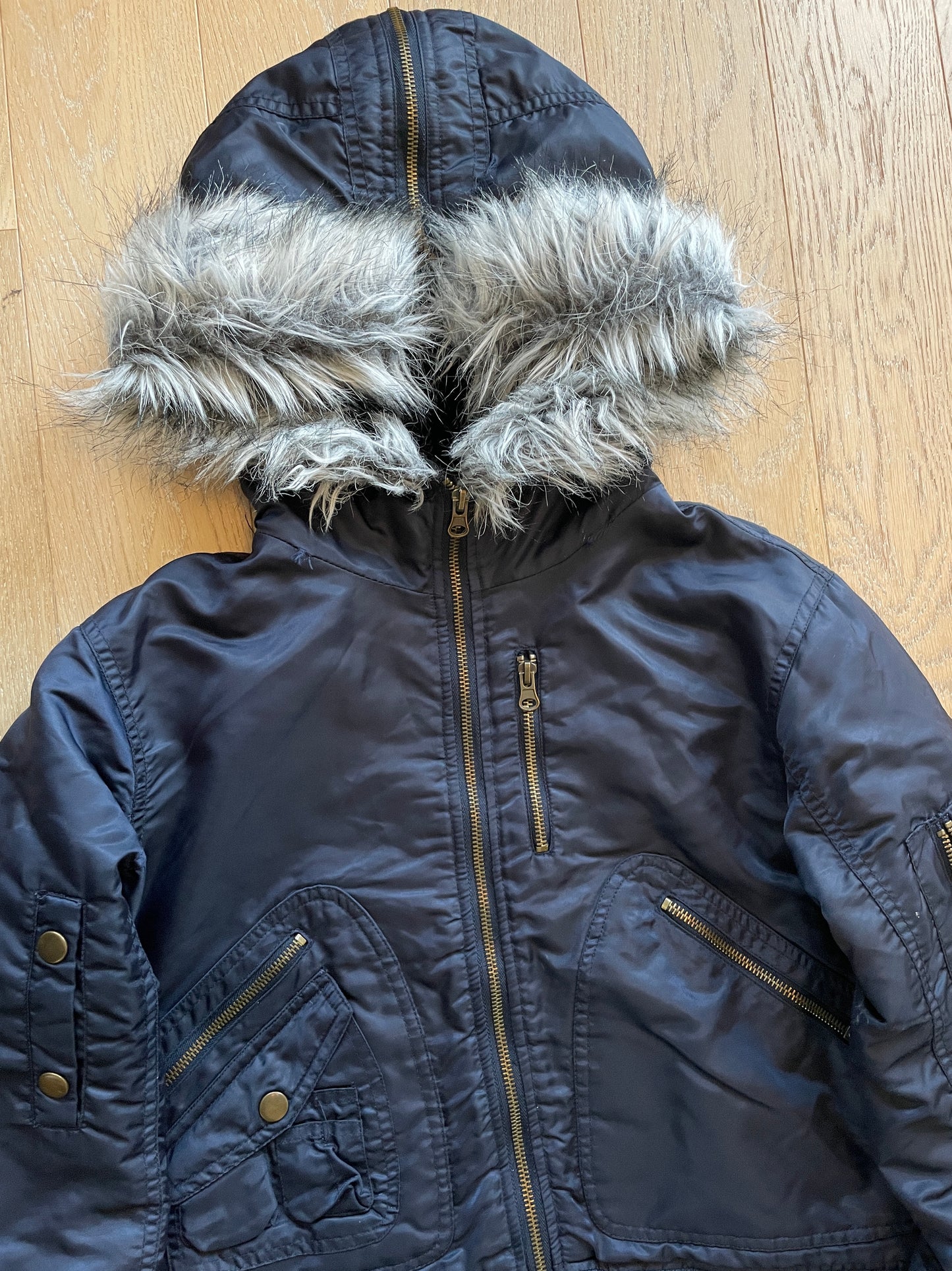 Vintage Military Fur Jacket