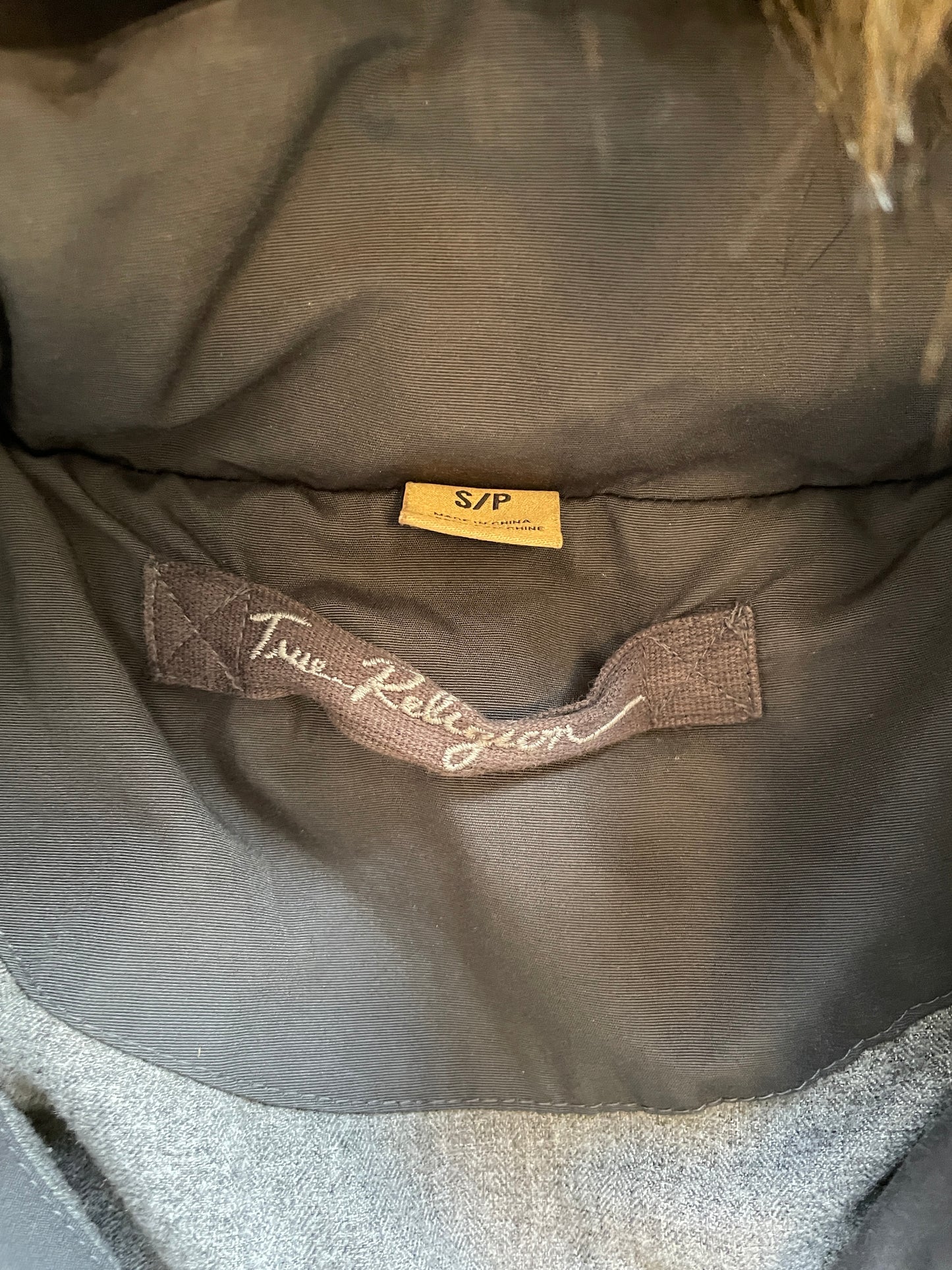 Vintage True Religion Fur Puffer Jacket