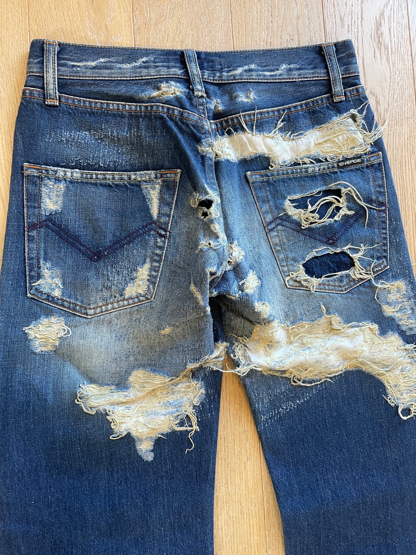 Vintage Destructed Denim Jeans