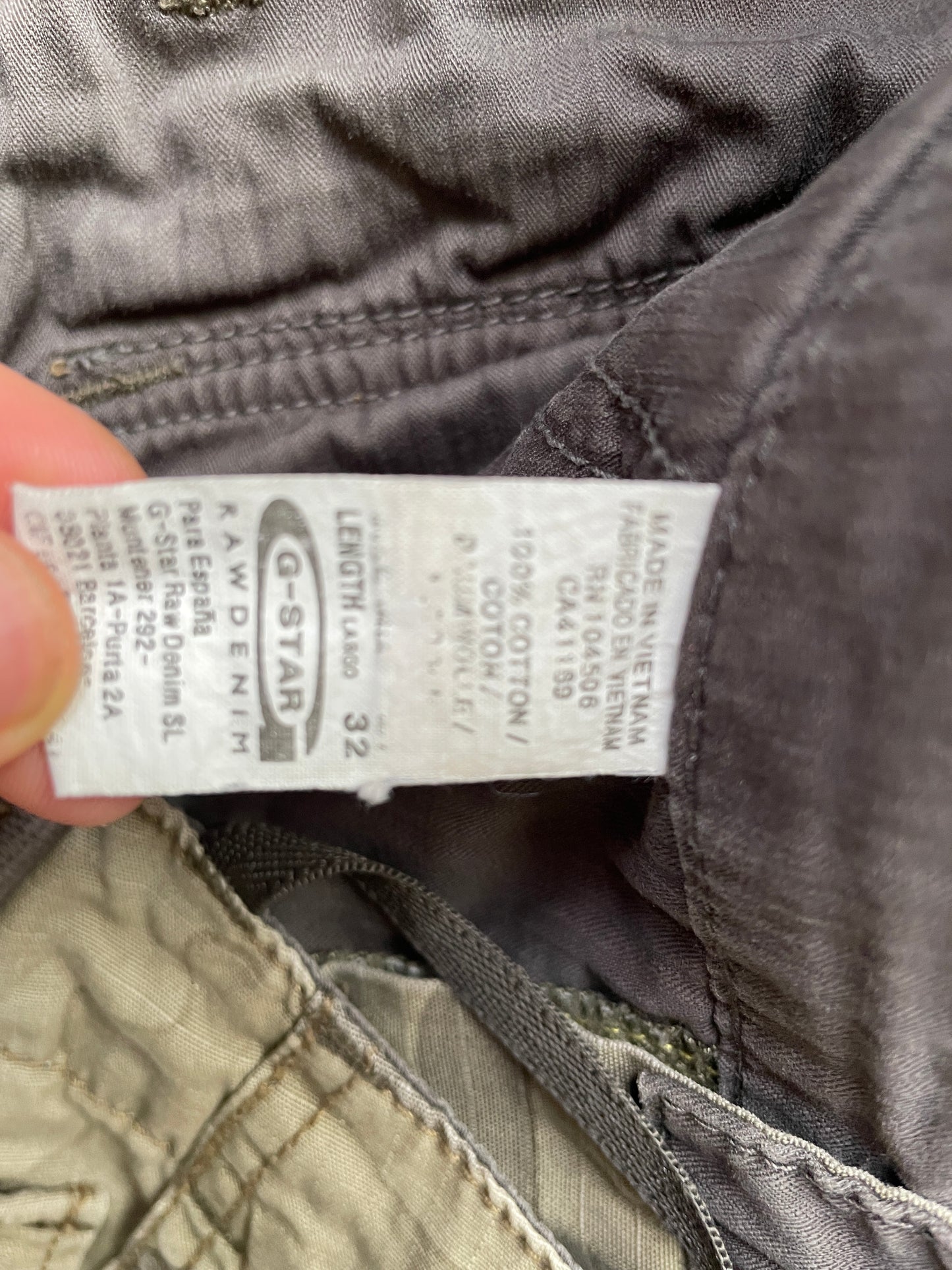 Vintage G-Star RAW Camouflage Cargo Pants