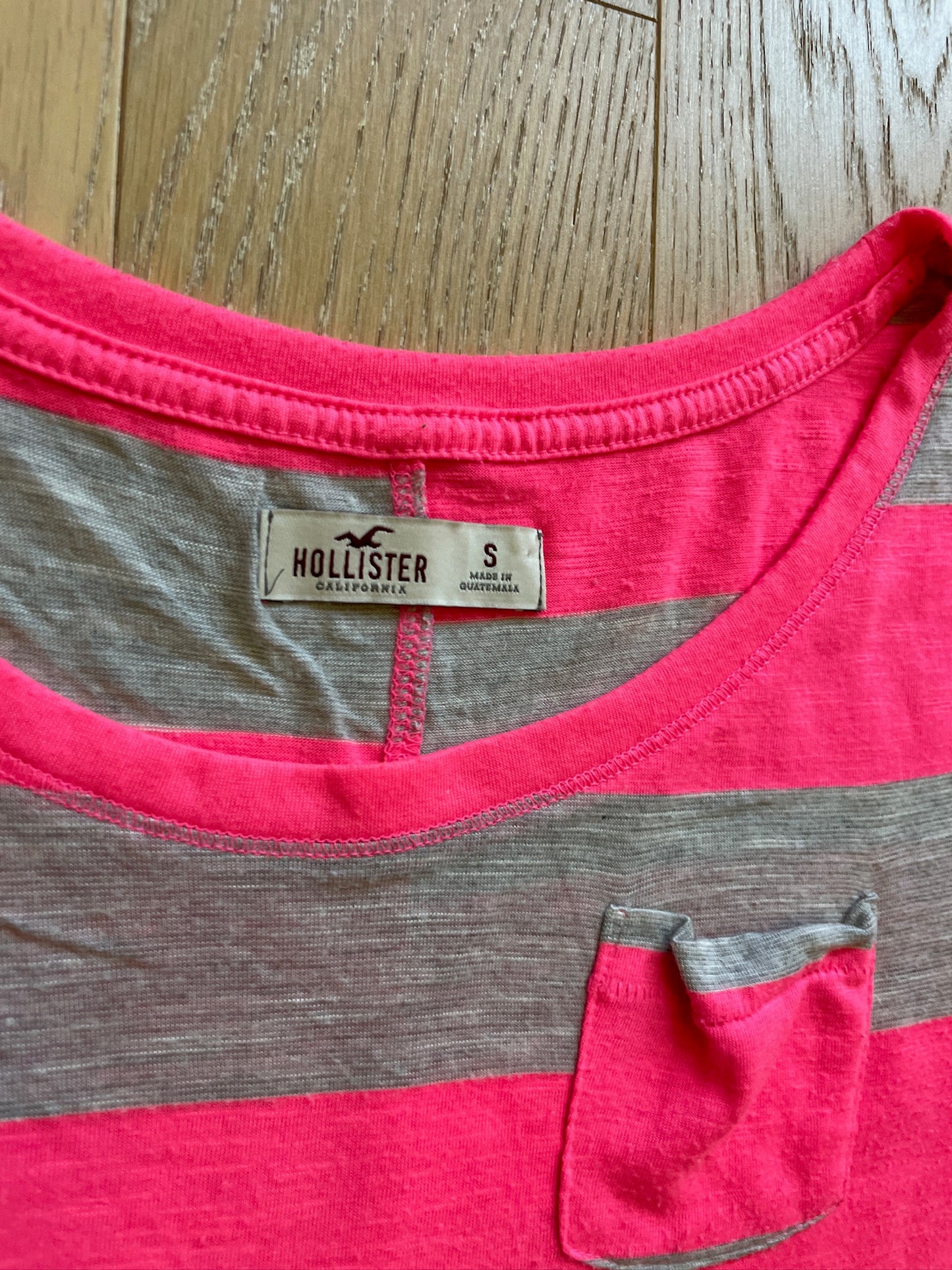 Vintage Hollsiter Neon Striped Top