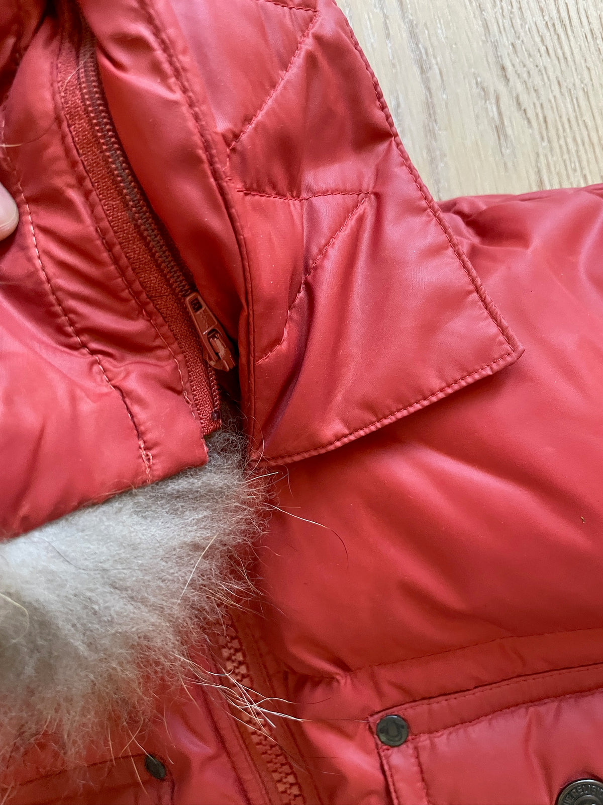 True Religion Fur Puffer Jacket