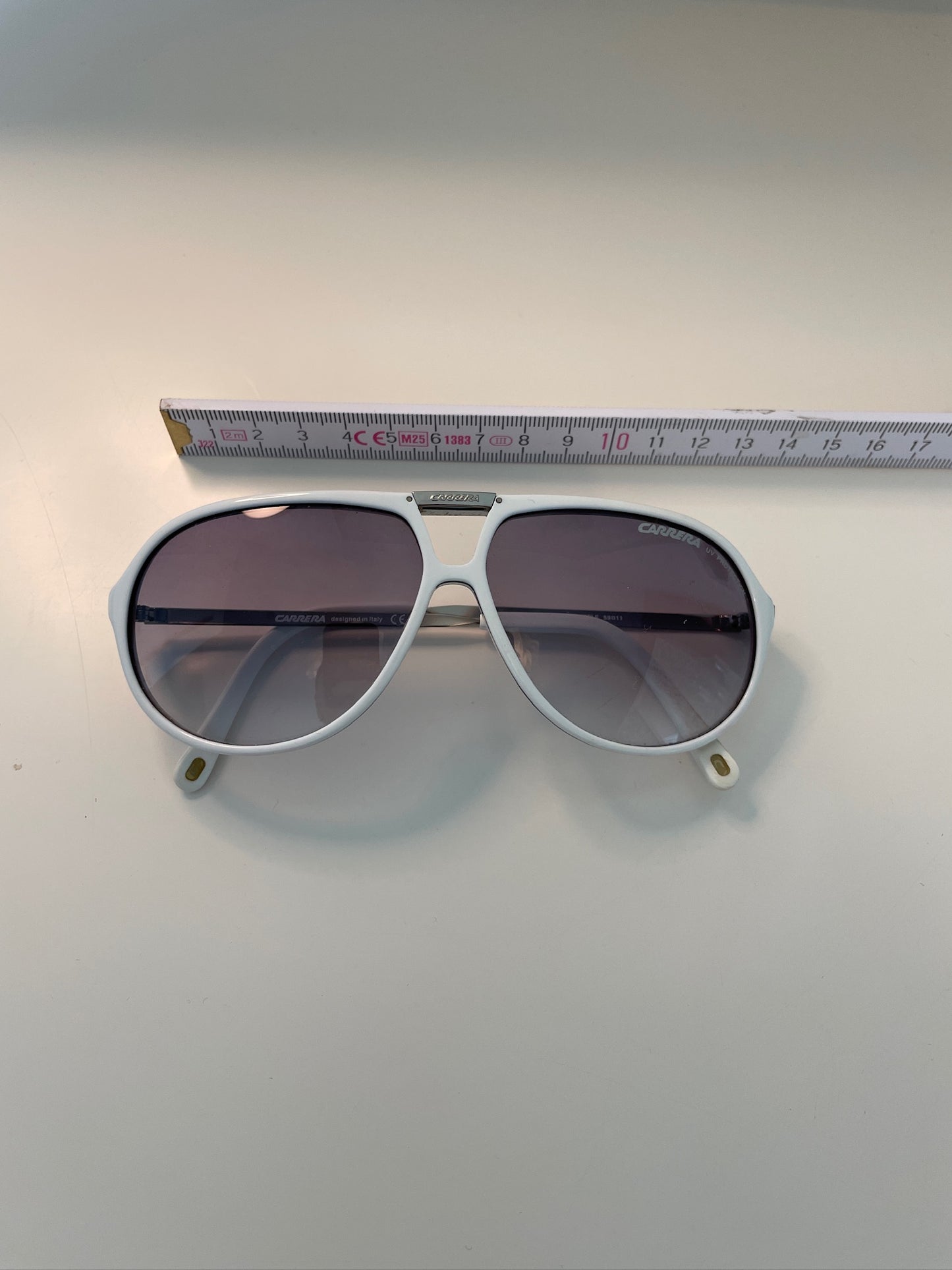 Vintage White Carrera Sunglasses