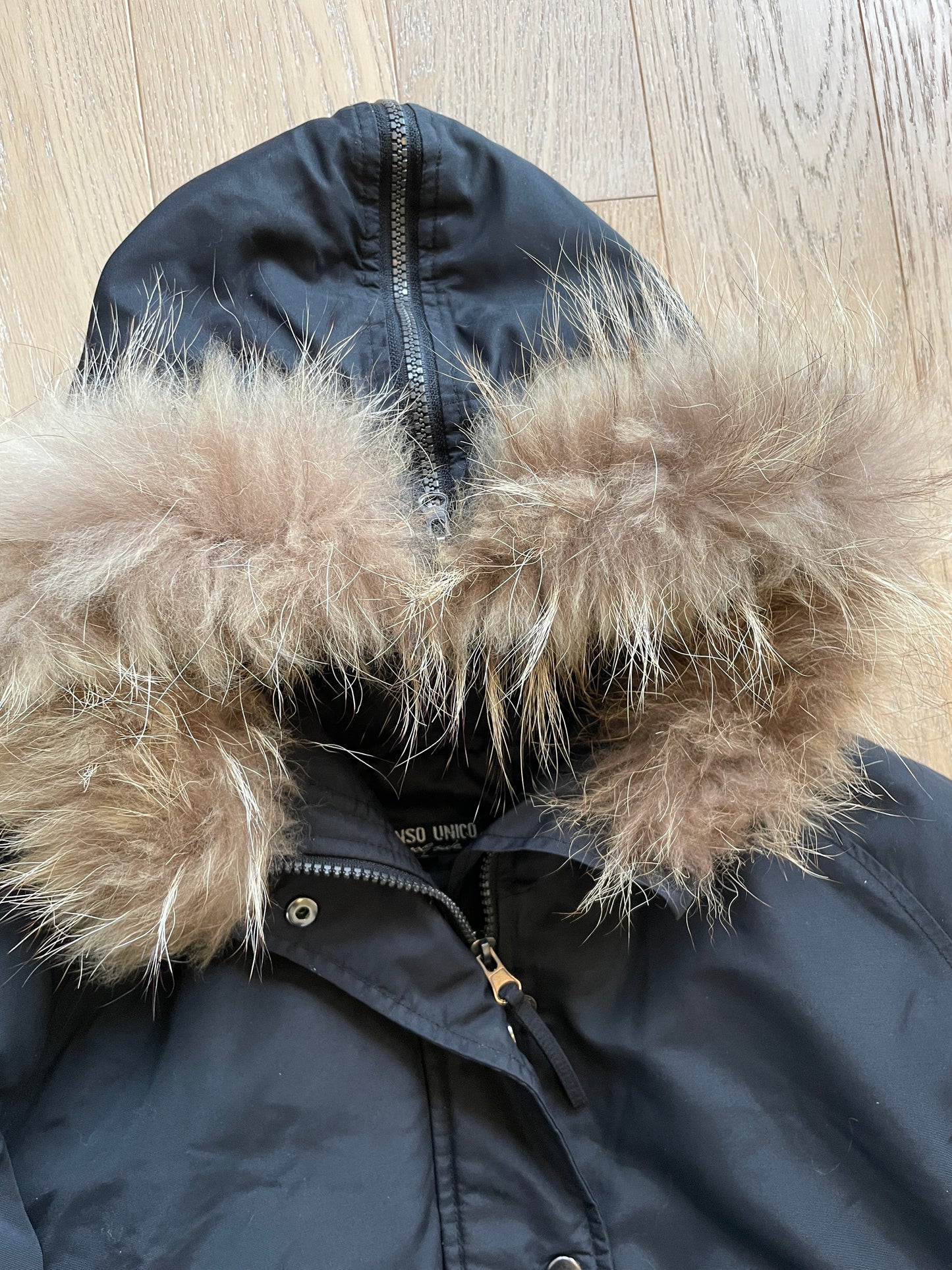 Vintage Fur Bomber Jacket