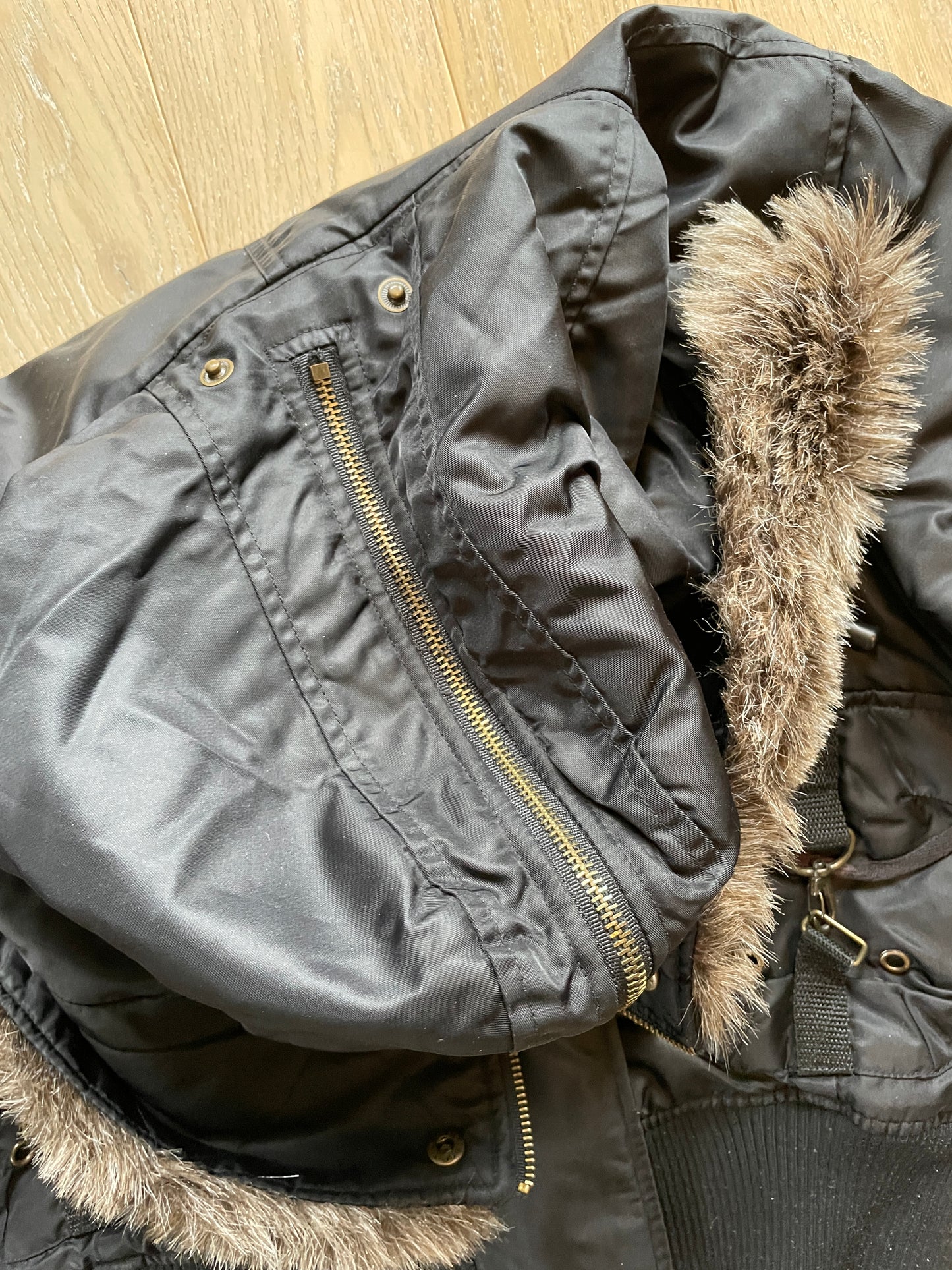 Vintage Bomber Fur Jacket