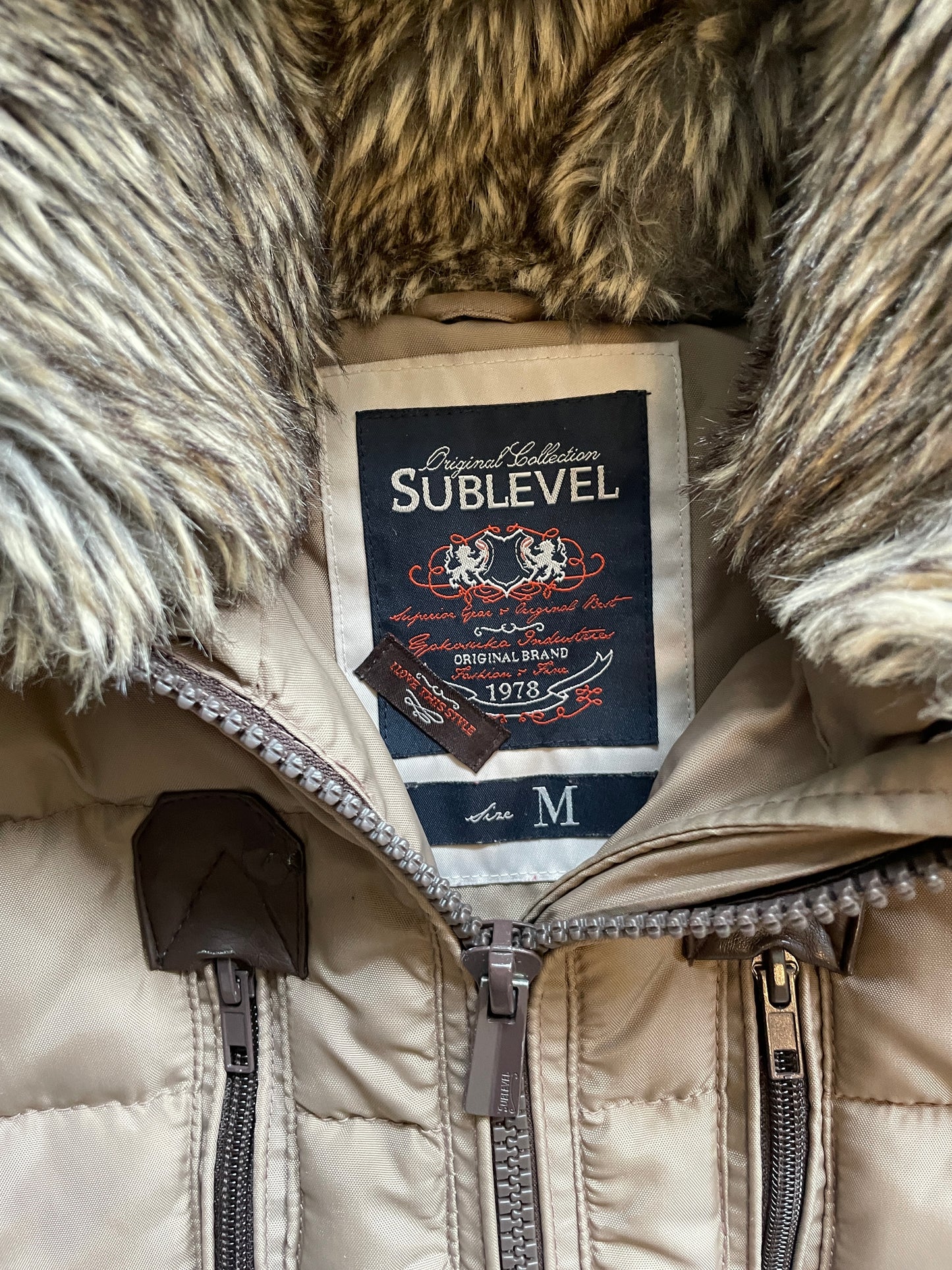 Vintage Military Fur Winter Jacket
