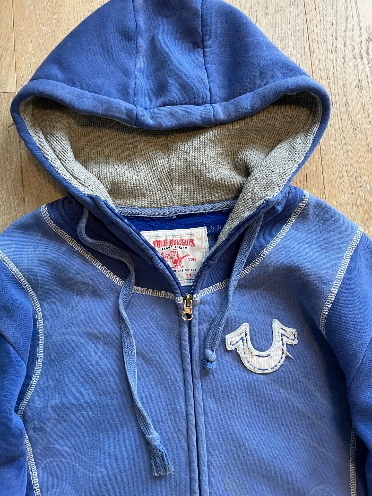 Vintage True Religion Zip Hoodie