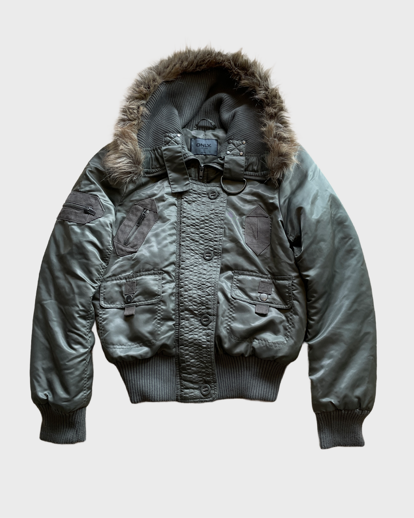Vintage Military Fur Jacket