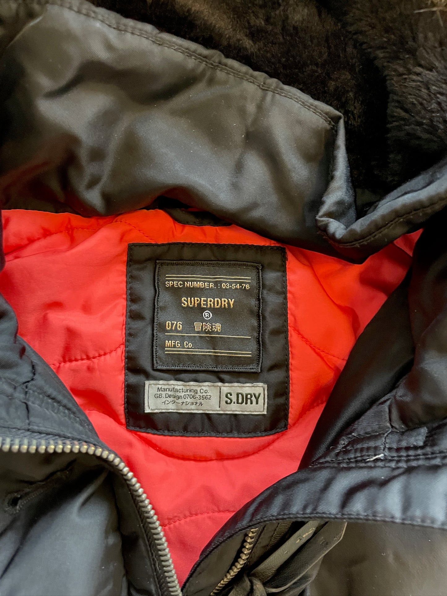 Vintage Superdry Fur Bomber Jacket