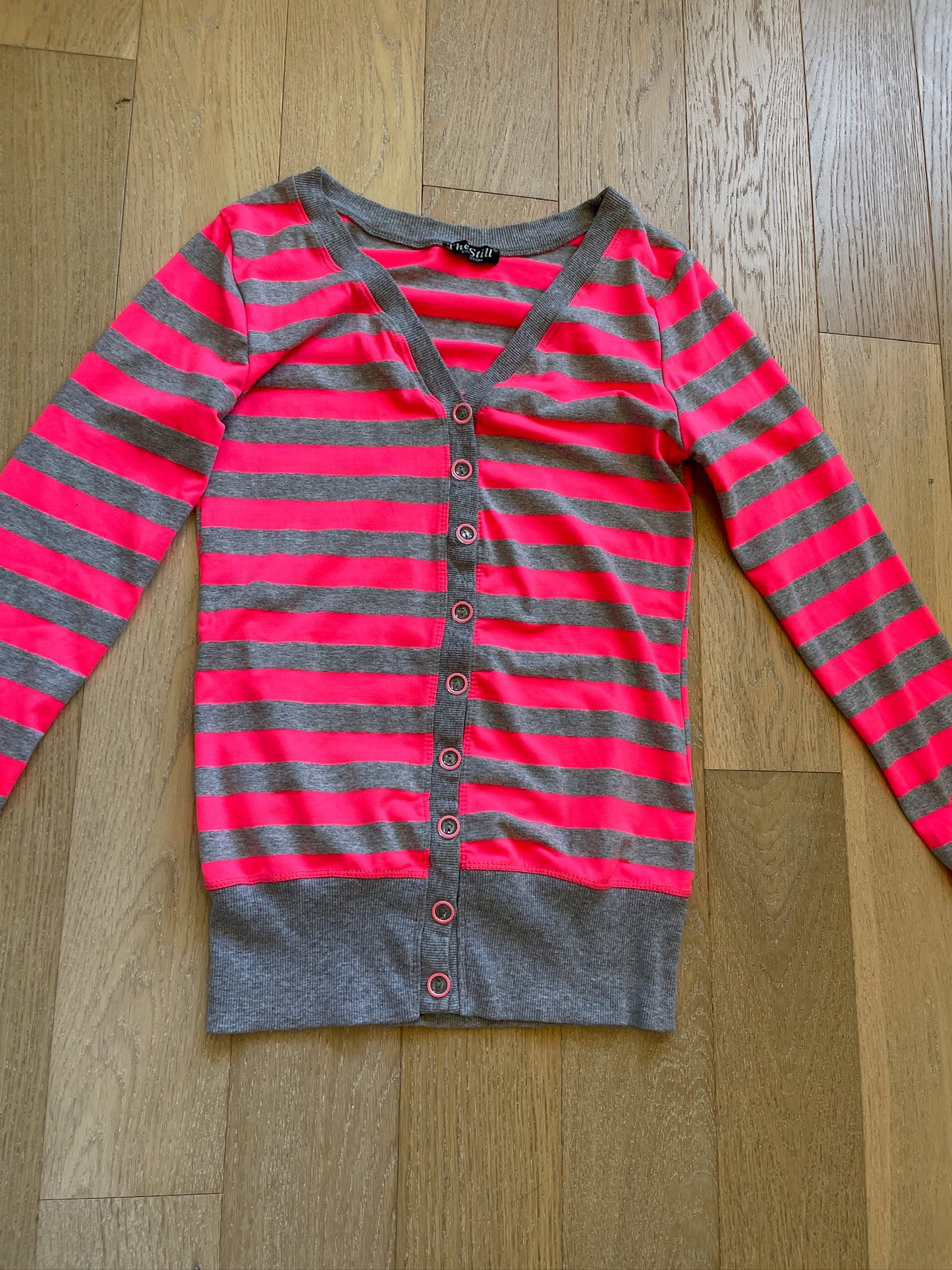 Vintage Striped Neon Cardigan