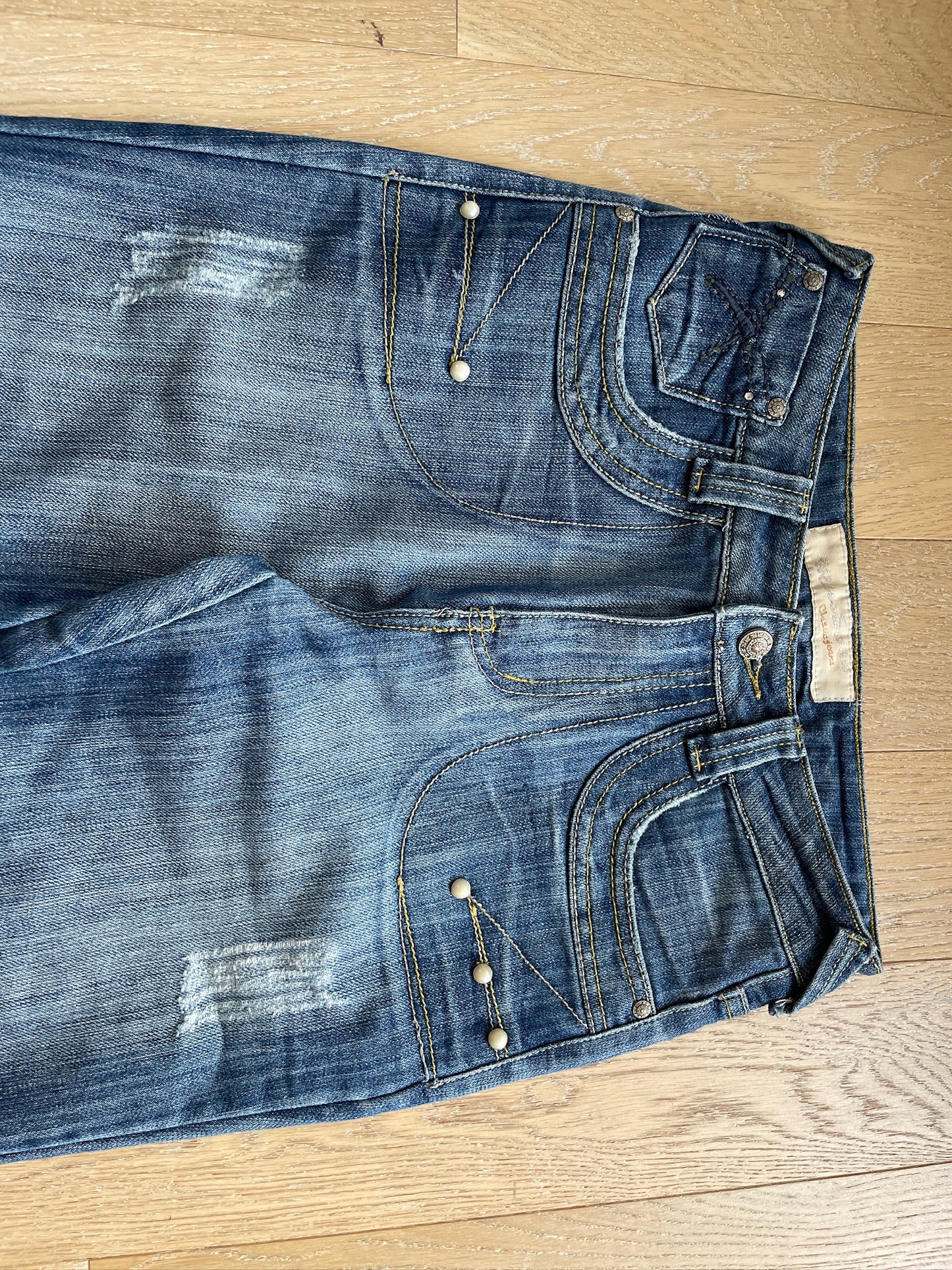 Vintage Pearl Denim Jeans
