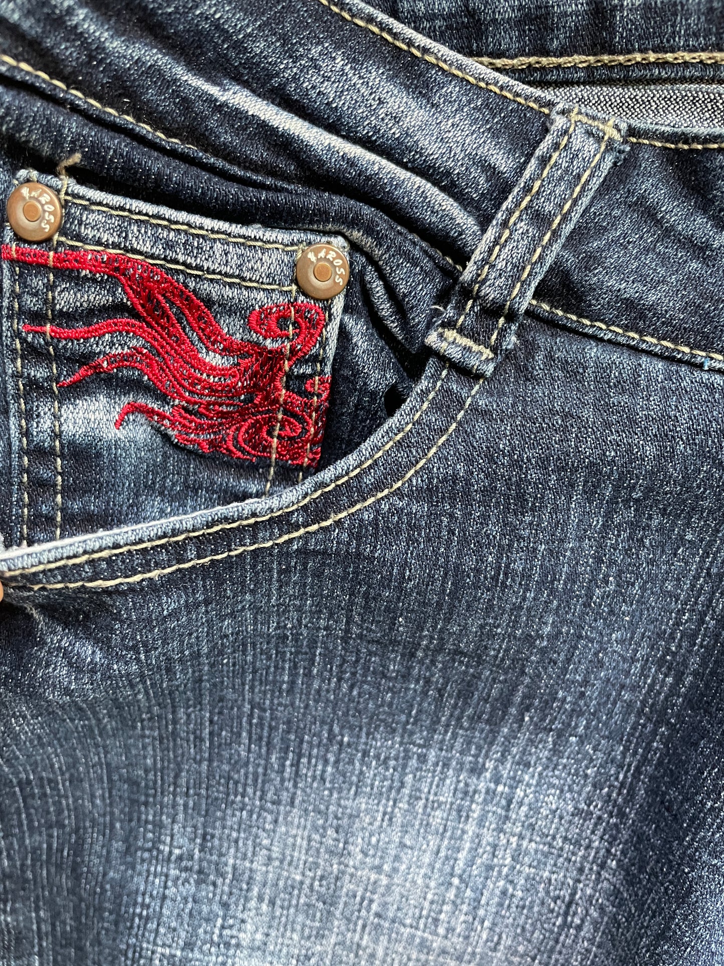 Vintage Flared Denim Jeans y2k