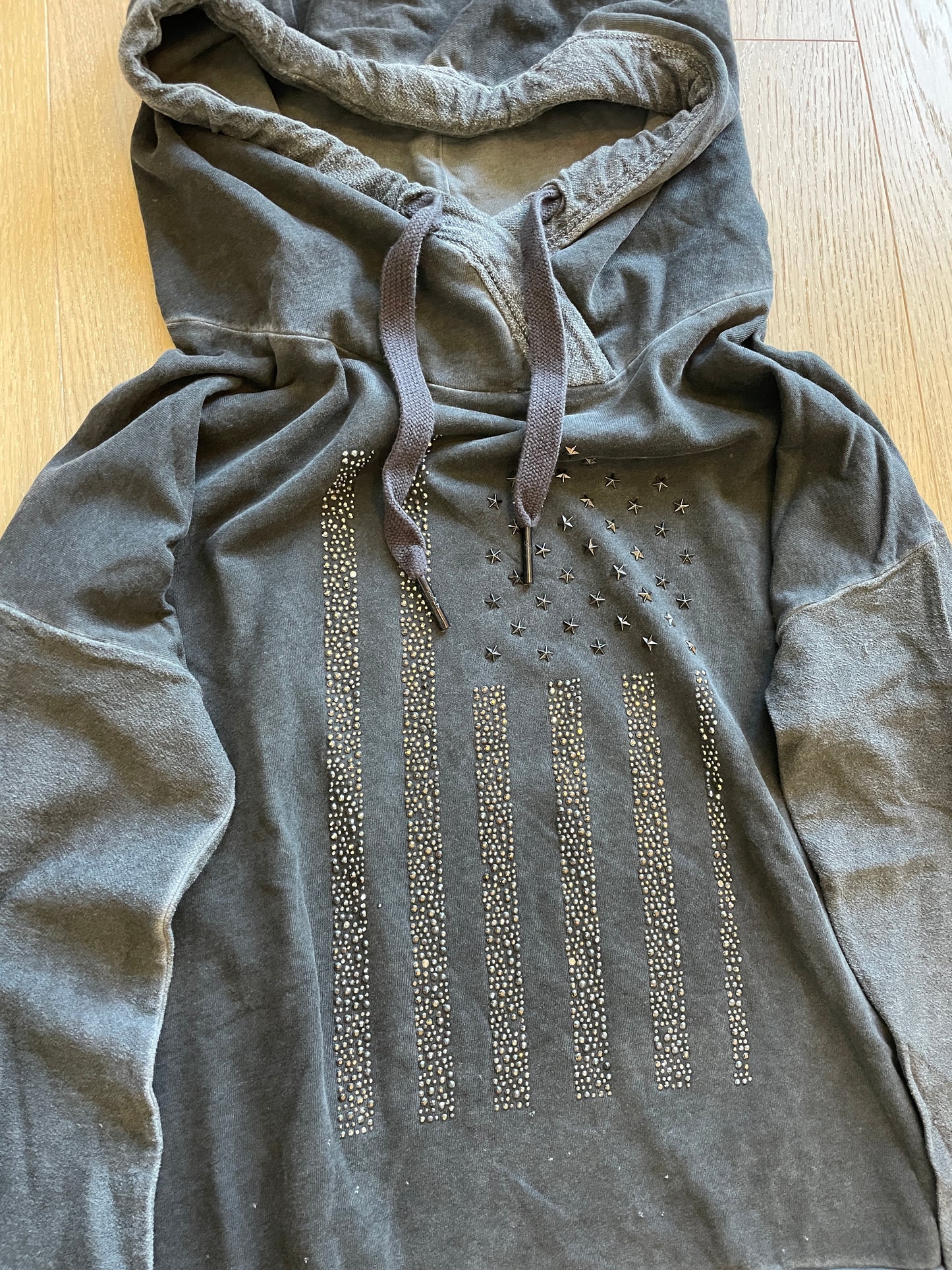 Vintage True Religion USA Studded Hoodie
