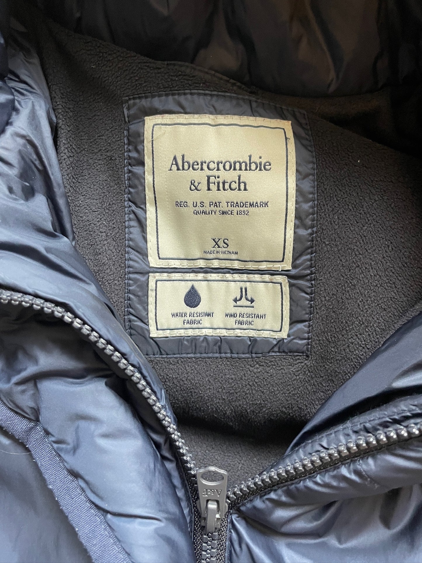 Vintage Abercrombie & Fitch Fur Puffer Jacket