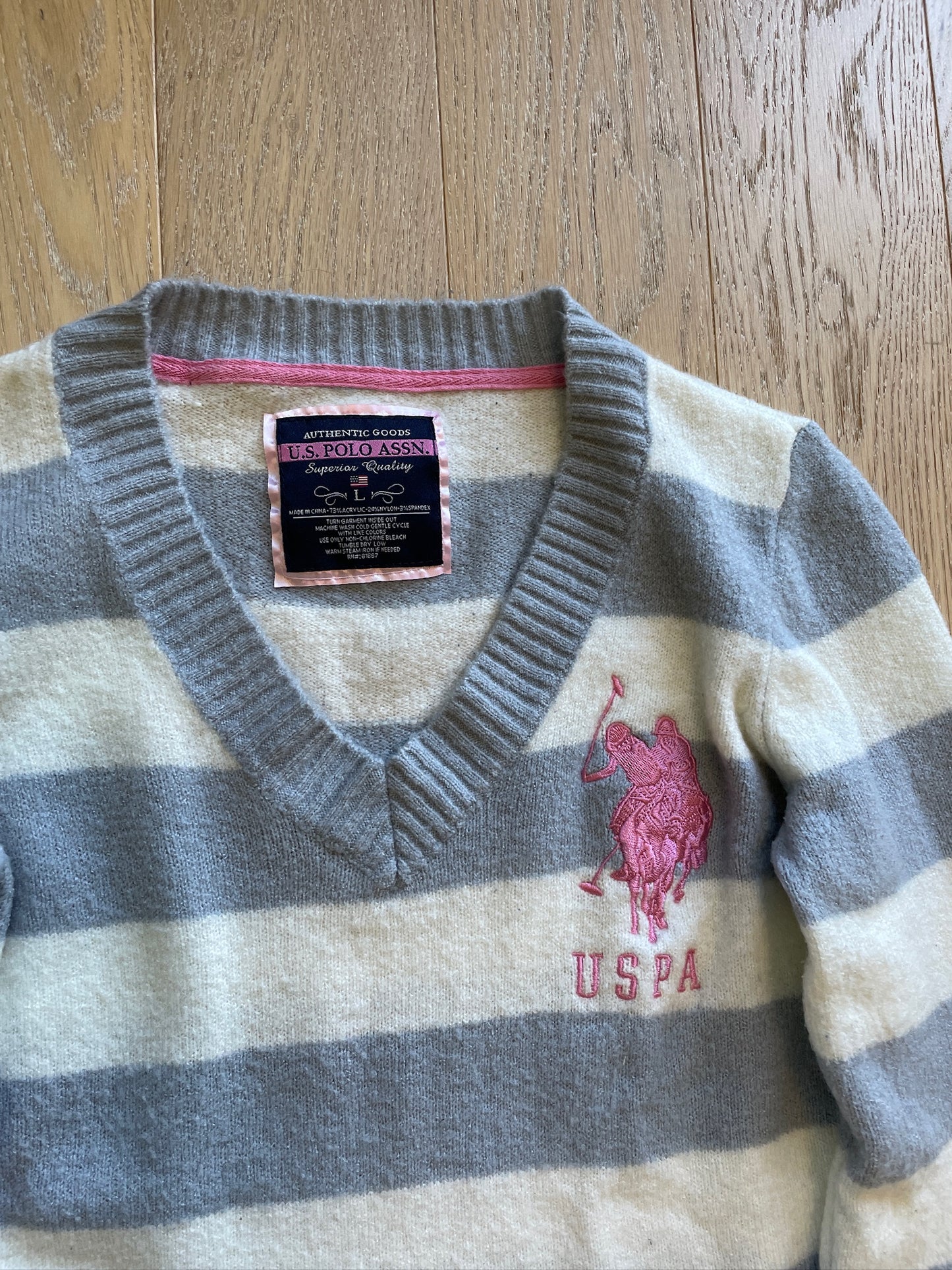 Vintage USPA Striped Knit