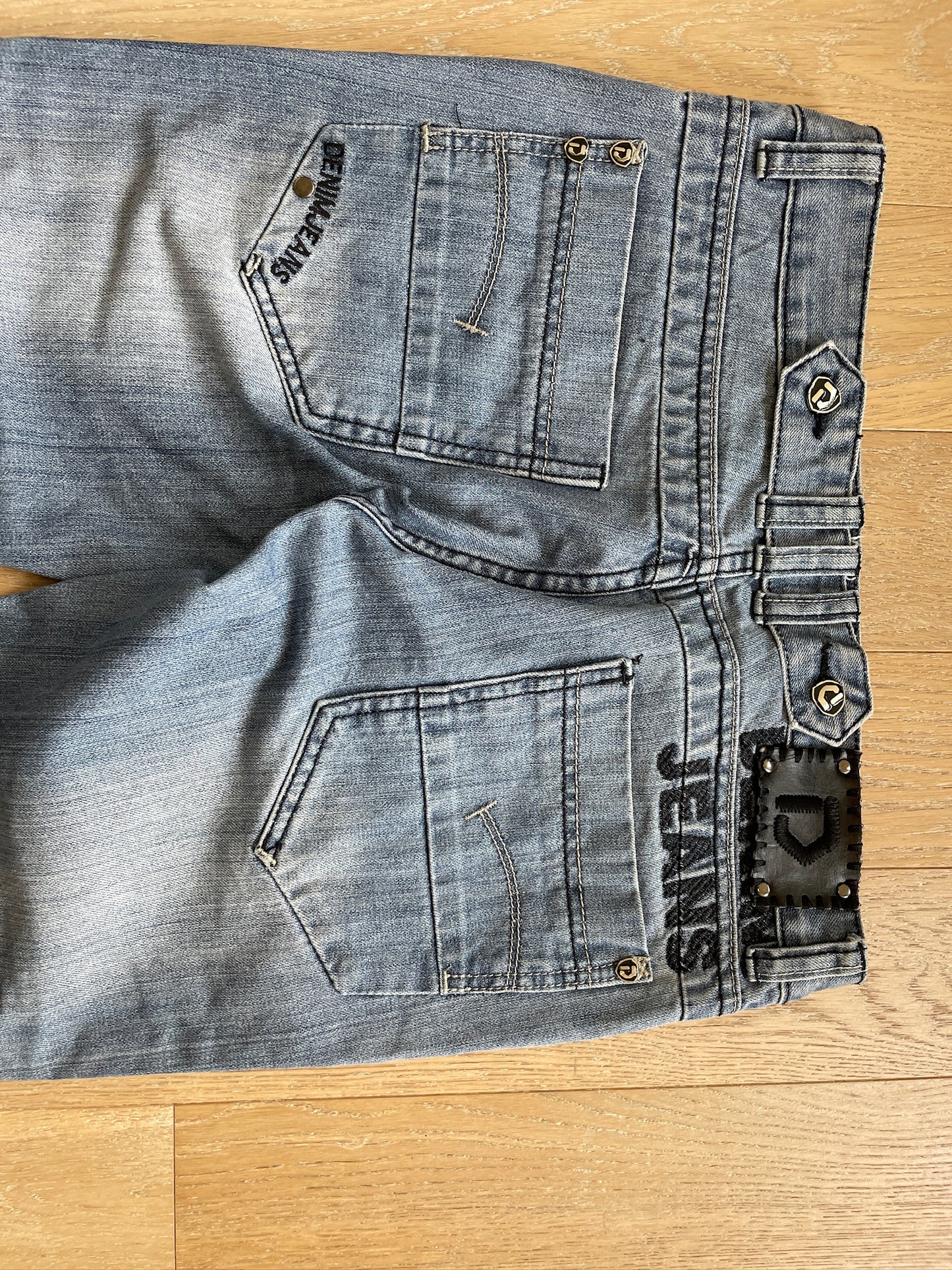 Vintage Deconstructed Denim Jeans