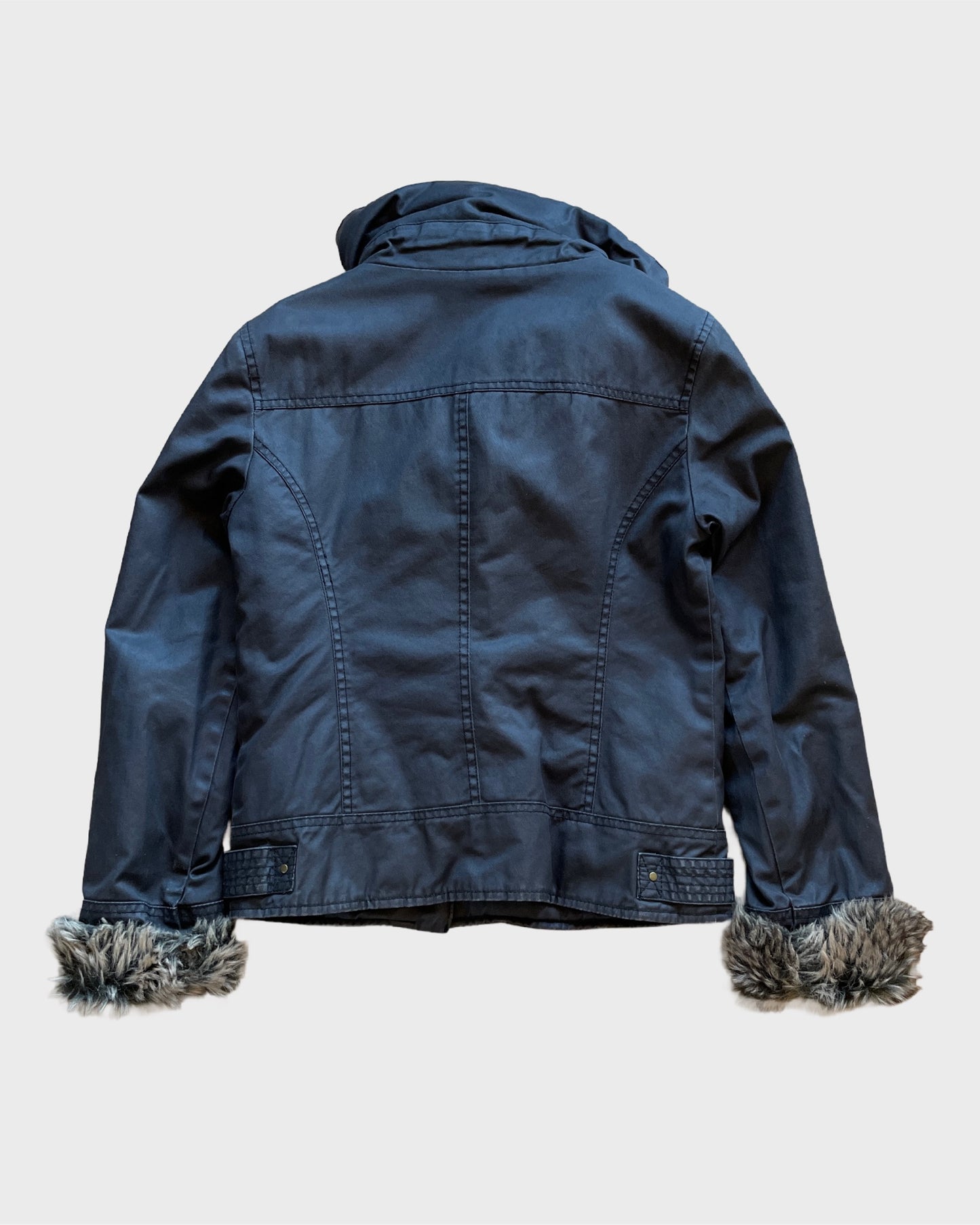 Vintage Asymmetrical Fur Jacket