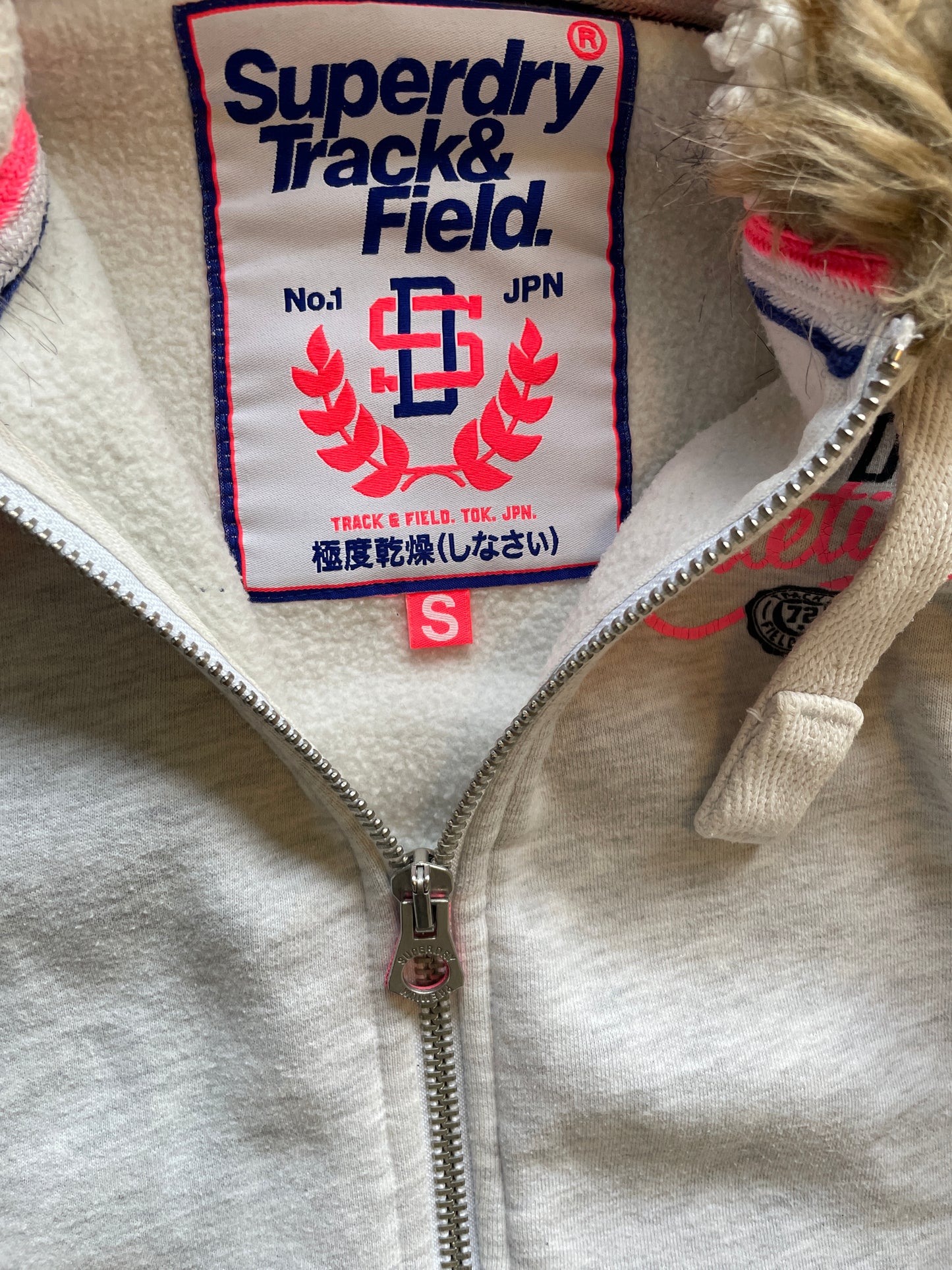 Vintage Superdry Fur Zip Hoodie y2k
