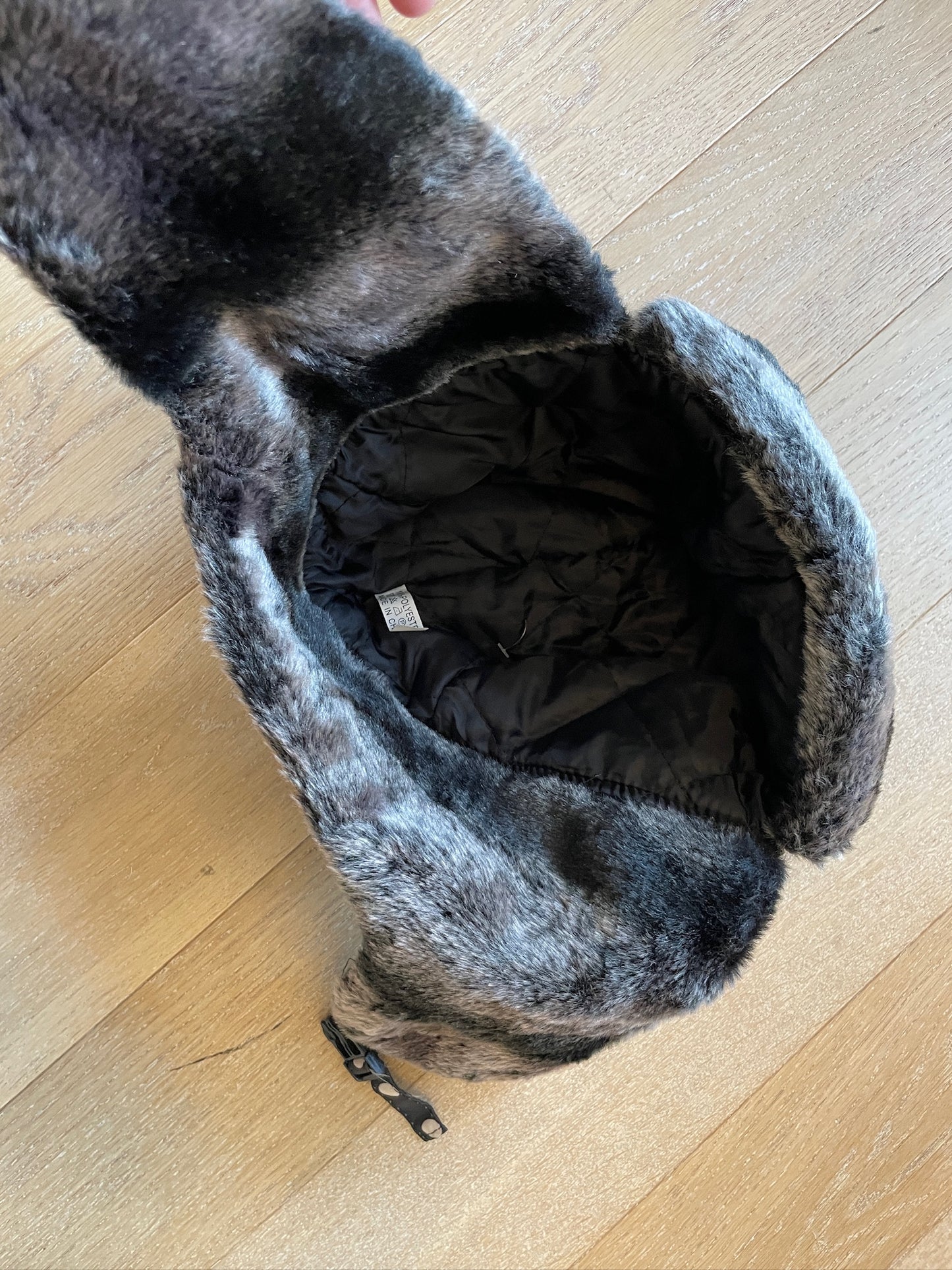 Vintage Polkadot Fur Hat