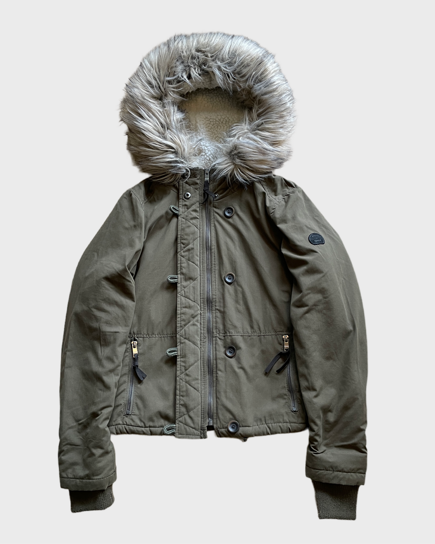 Vintage Military Fur Jacket