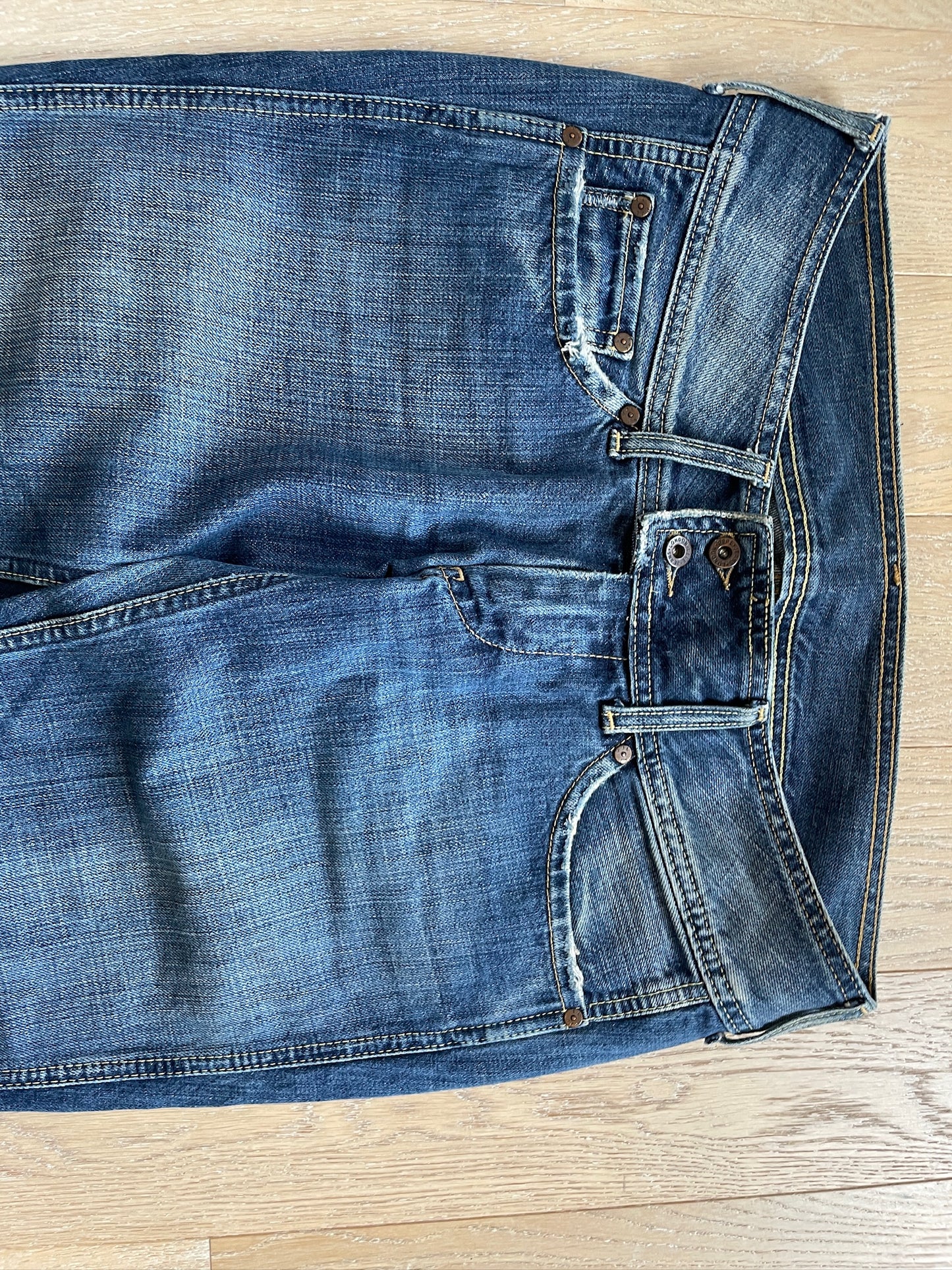 Vintage Replay Low Waist Flared Denim Jeans