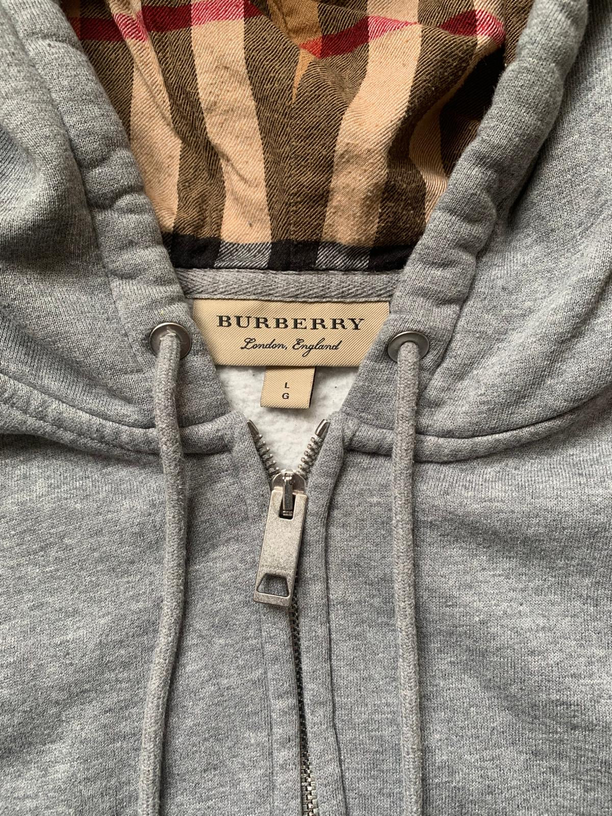 Vintage Burberry Zip Hoodie