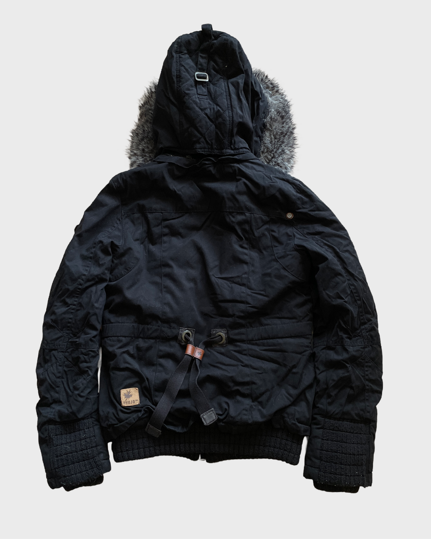 Vintage Khujo Military Fur Jacket