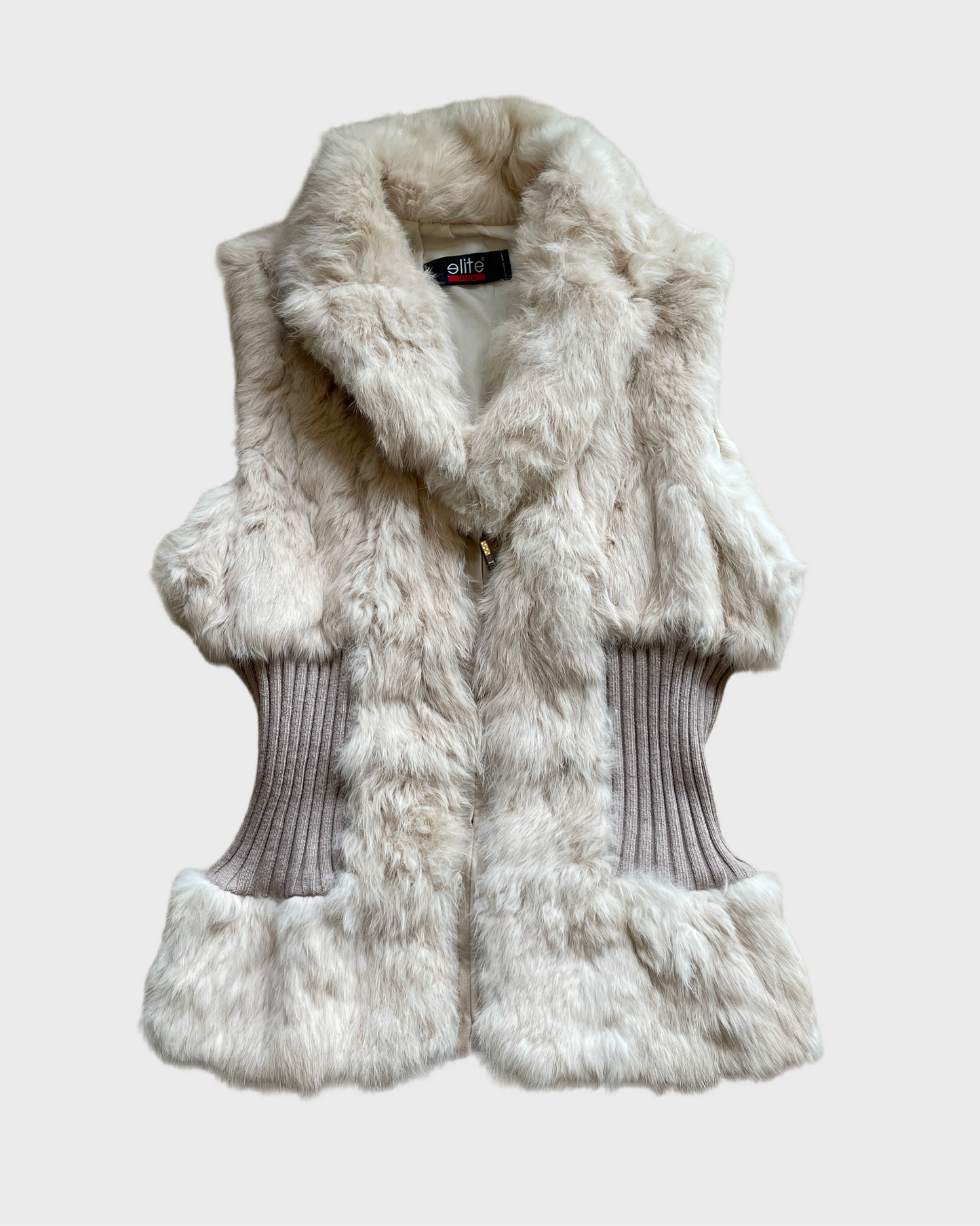 Vintage Fur Vest y2k