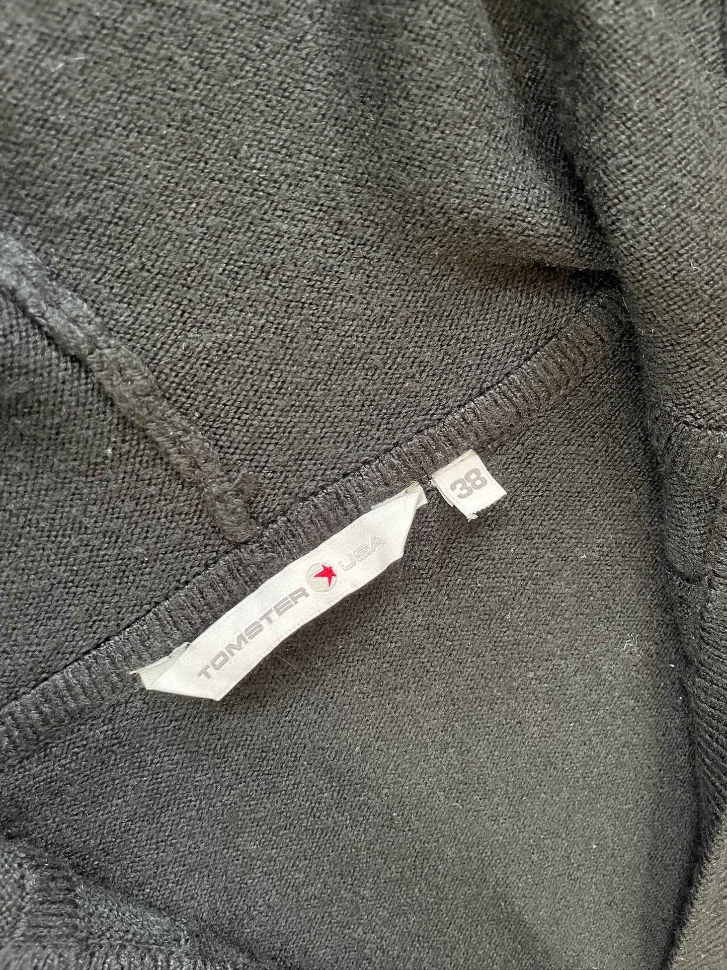 Vintage Embroidered Knit Hoodie