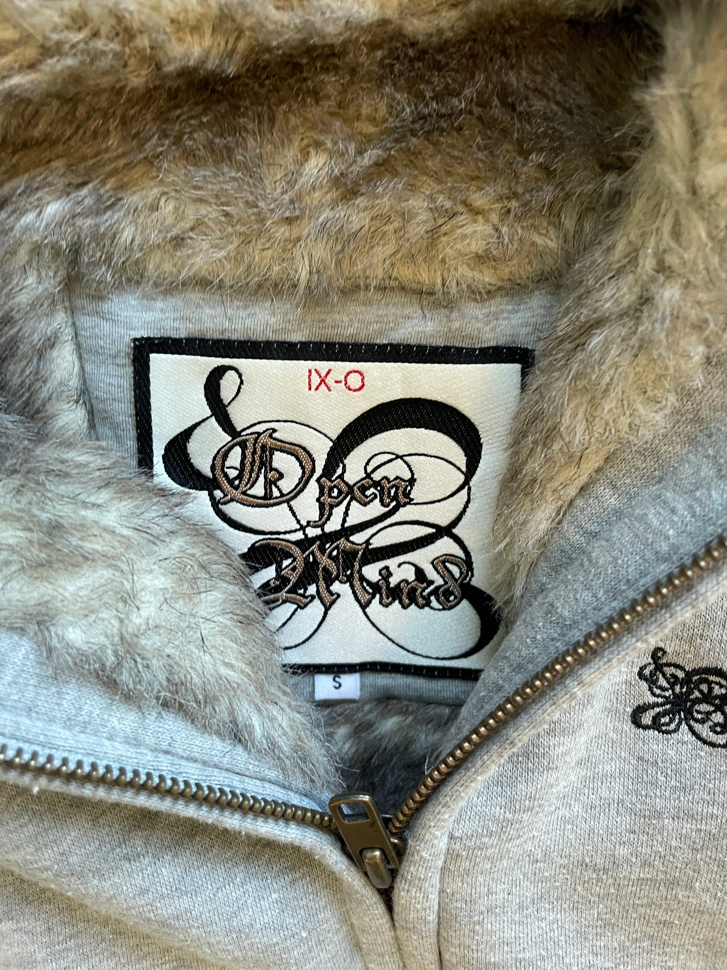 Vintage Fur Zip Hoodie
