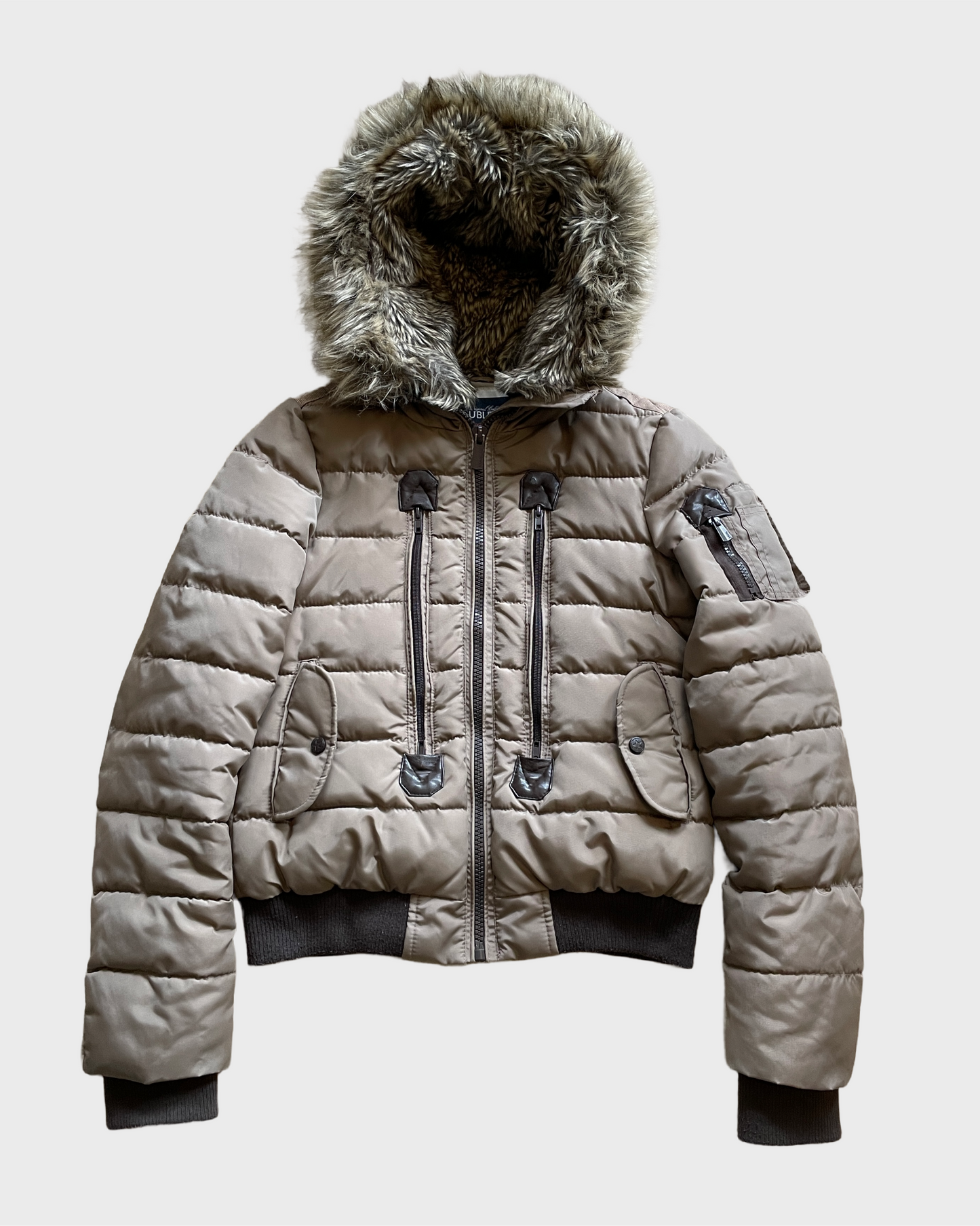 Vintage Military Fur Winter Jacket