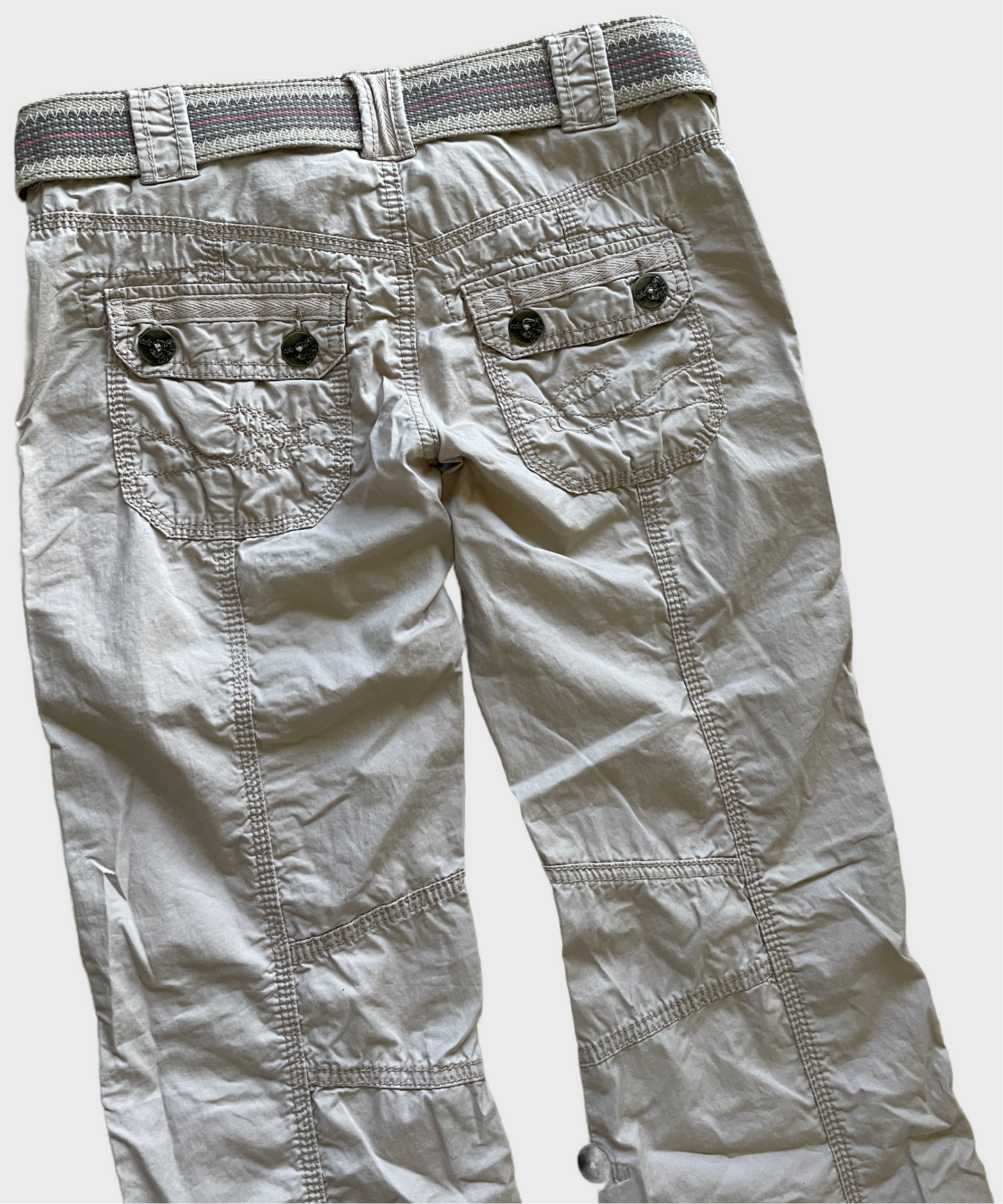 Vintage Flared Cargo Pants y2k