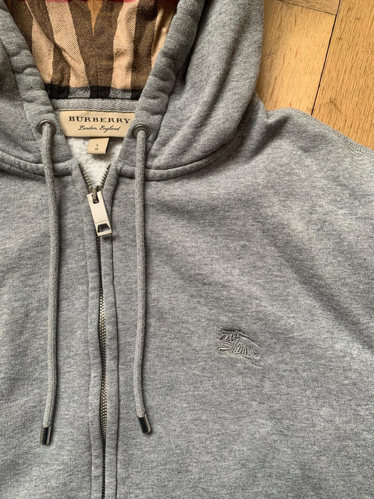 Vintage Burberry Zip Hoodie